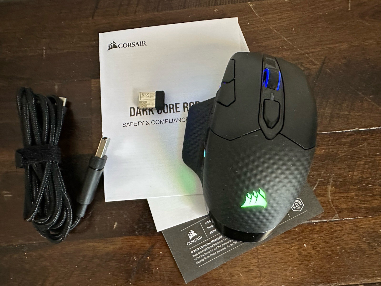 Corsair Dark Core RGB Pro SE, Wireless FPS/MOBA Gaming Mouse, Black