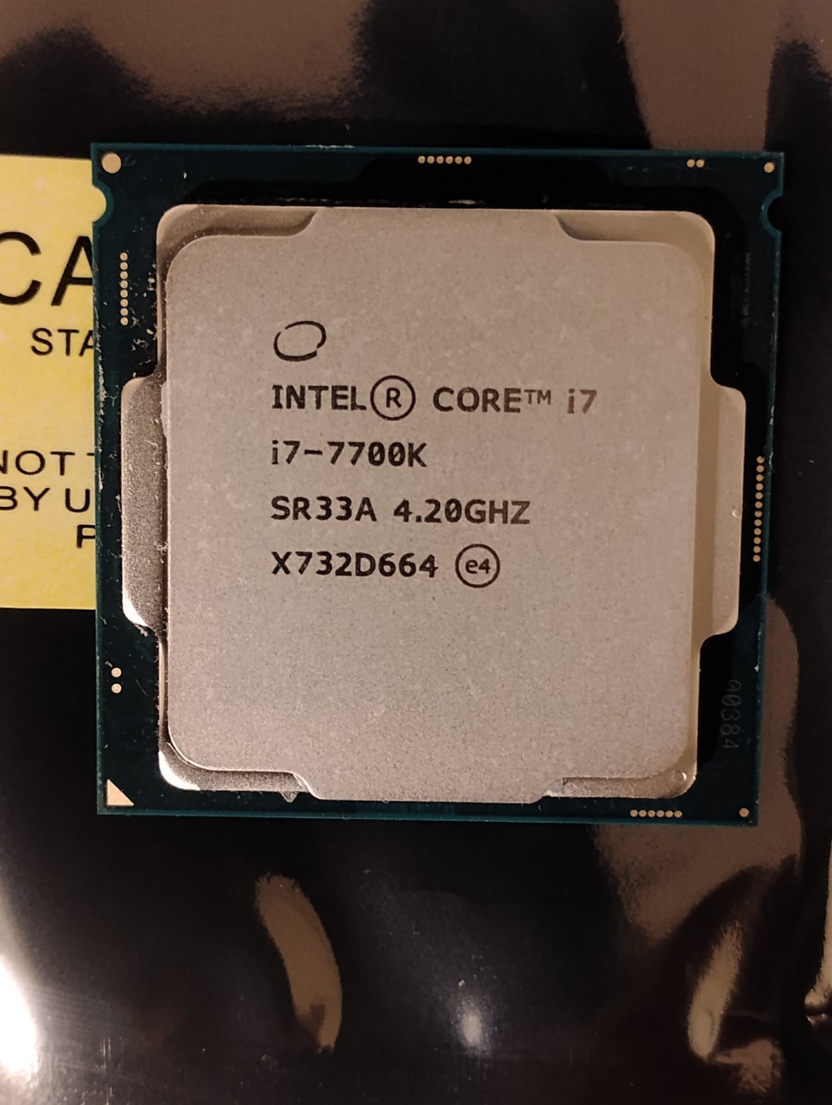 Intel Core i7-7700K SR33A 4.20GHz 4-Core LGA1151 CPU Processor
