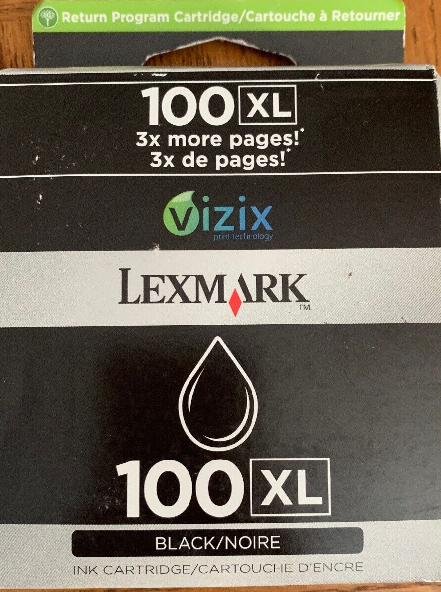 Lexmark 100 XL Ink Cartridge-Brand New-SHIPS N 24 HOURS