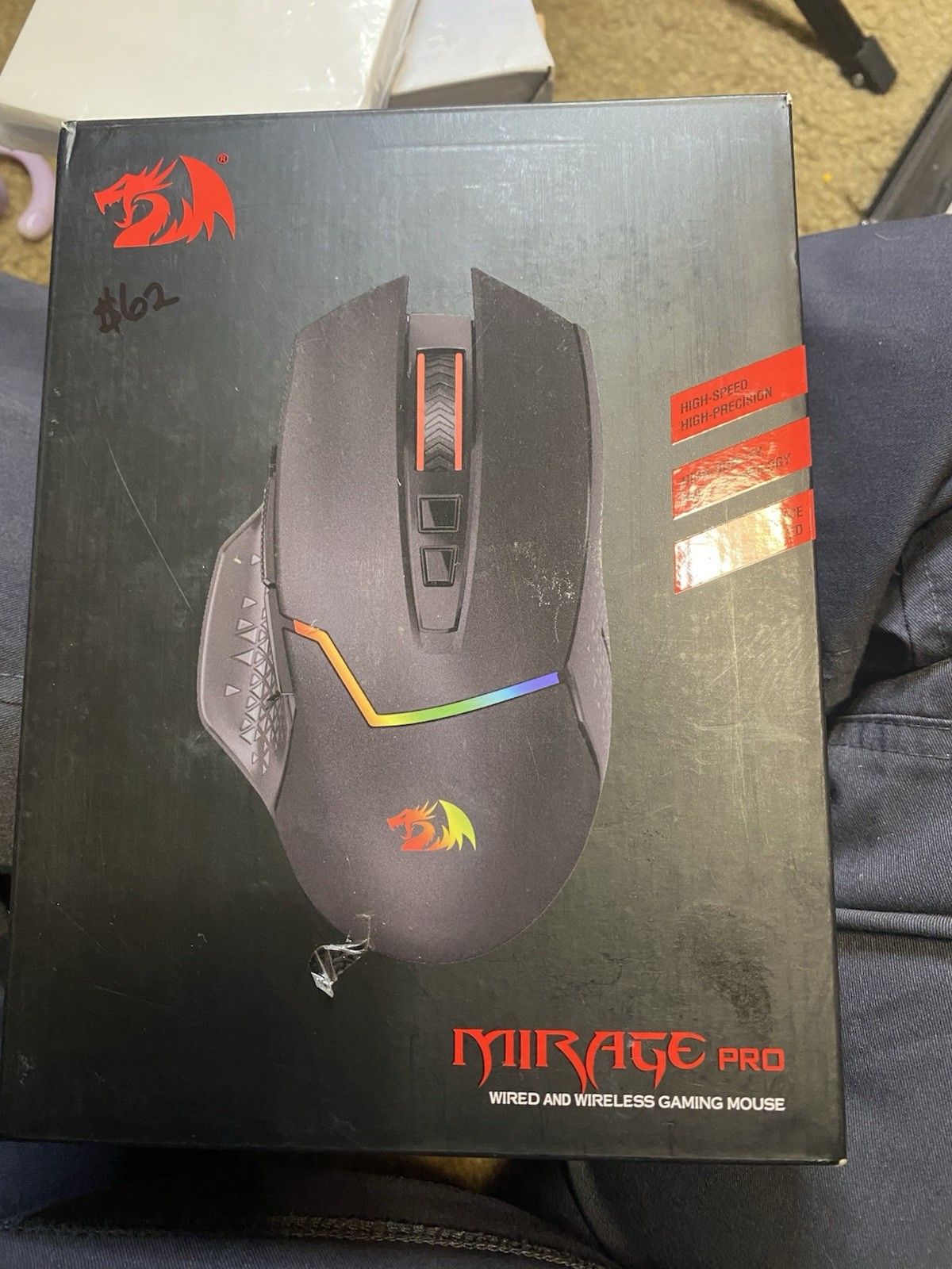 Mirage Pro wired and wireless gaming mouse