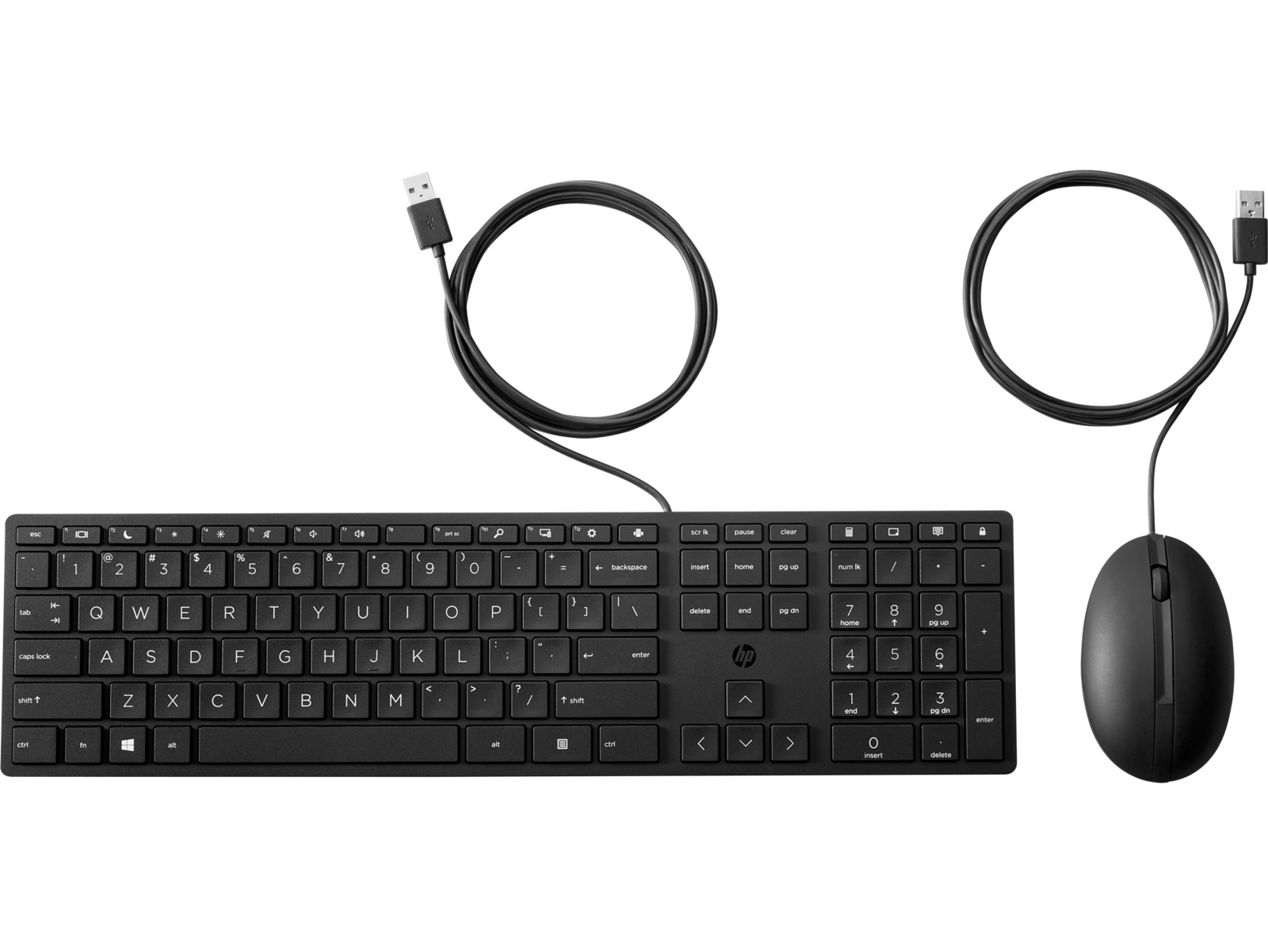 HP Wired Desktop 320MK Mouse and Keyboard,USB (9SR36UT#ABA)