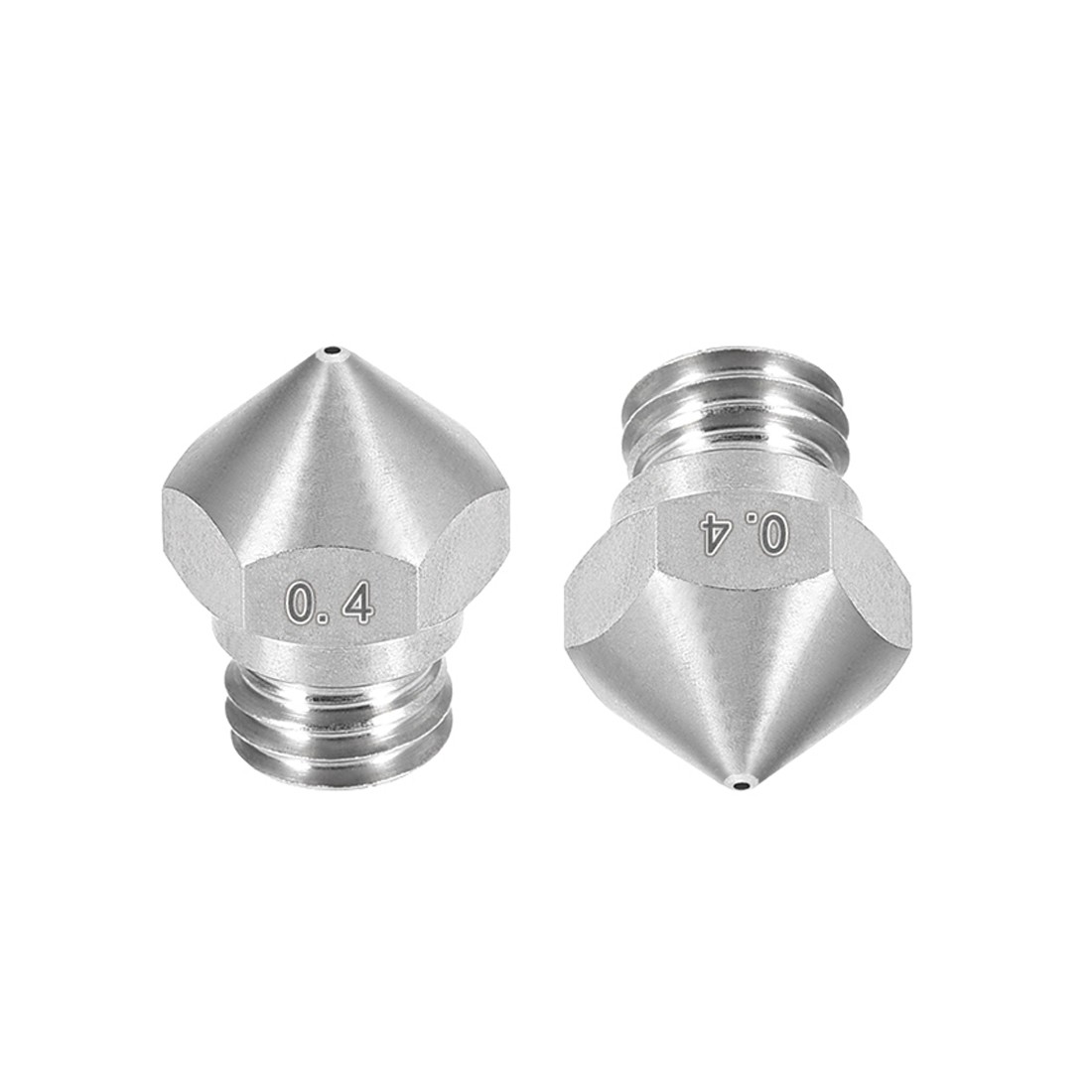 1.75mm M7 3D Printer Nozzle Steel 0.4mm Extruder Print Head for Filament,5pcs