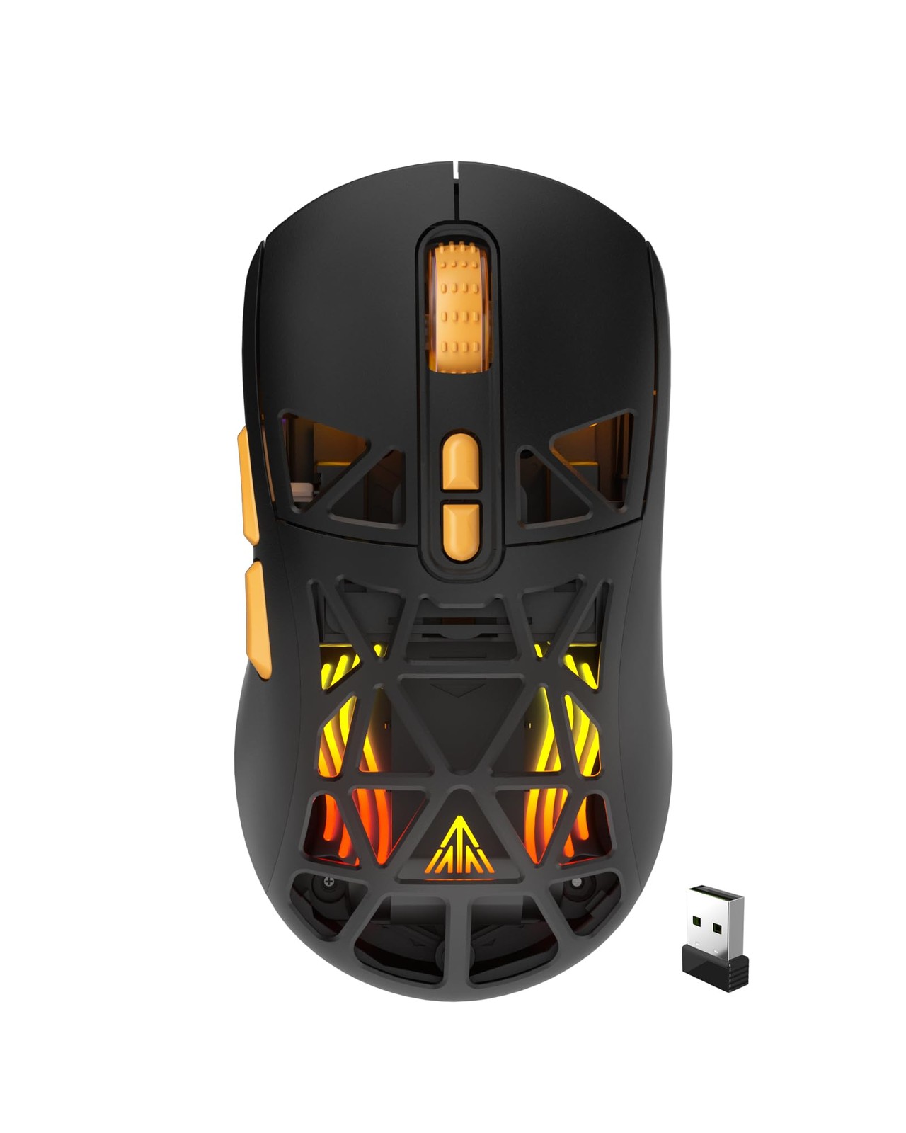SM802 Tri Mode RGB Wireless Gaming Mouse 10000 DPI Macro Programmable Black