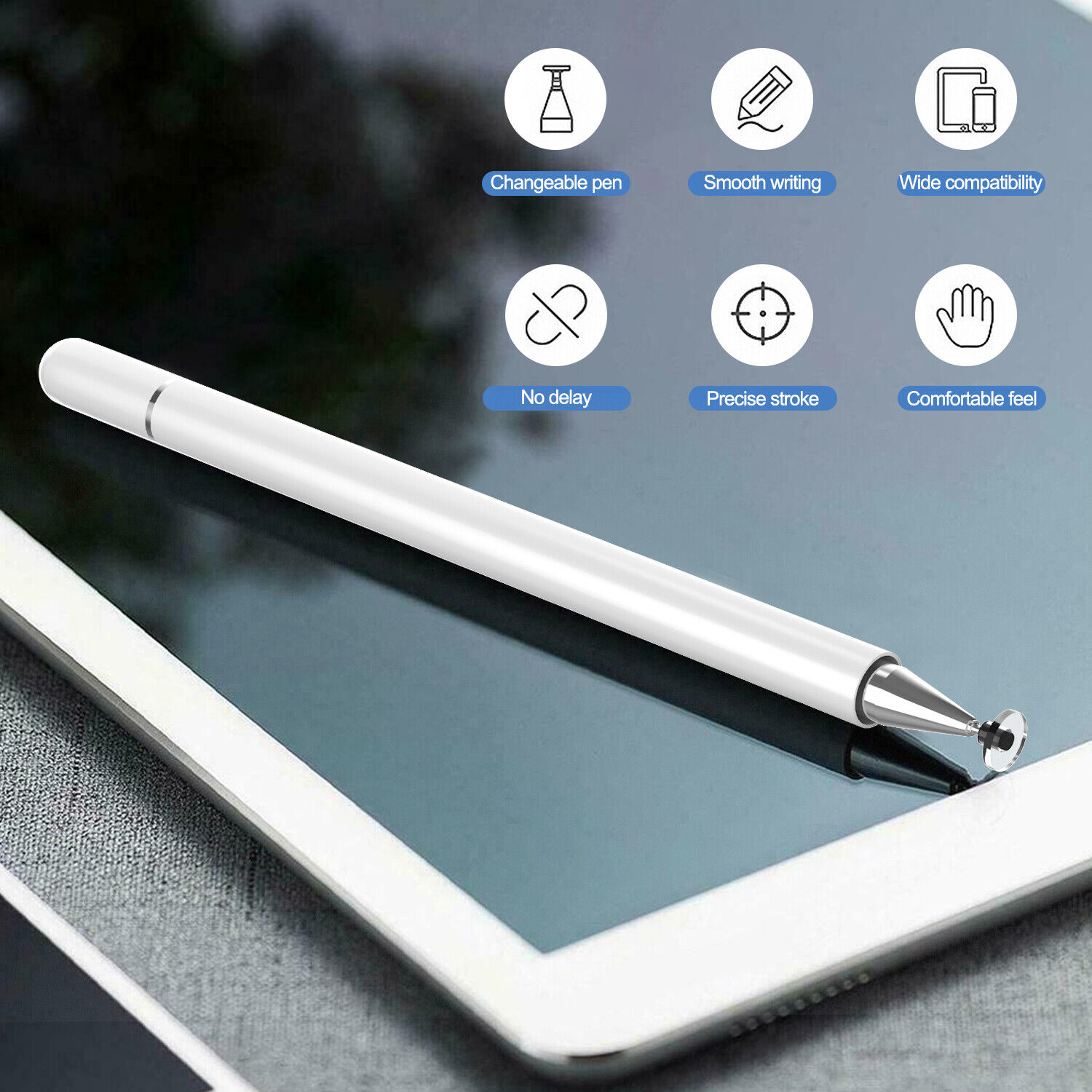 Stylus Pen Active Touch Screen Capacitive Pencil For iOS/Android/Tablet/iPad