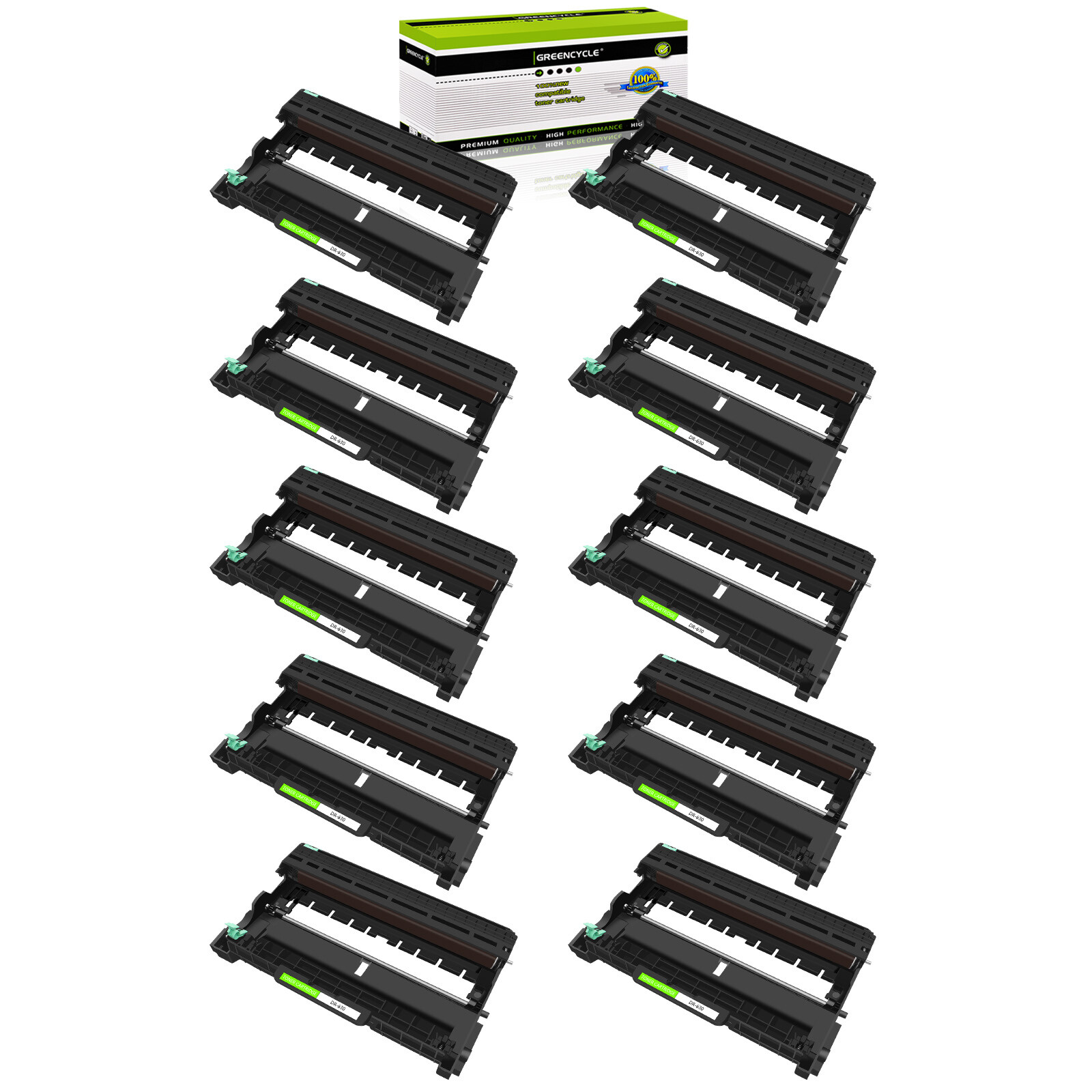 10 Pack DR630 Drum Unit Compatible with Brother HL-L2320D HL-L2340DW HL-L2380DW
