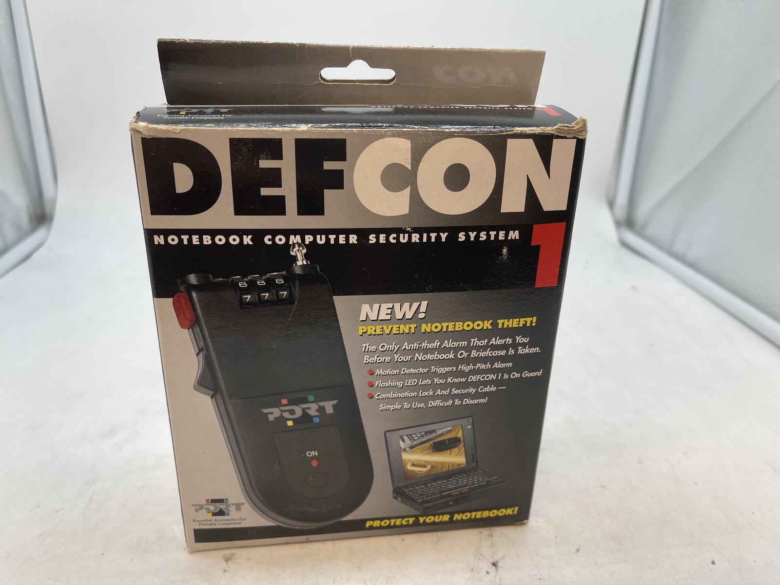 New DEFCON 1 Laptop Security Alarm & Combination Lock - 
