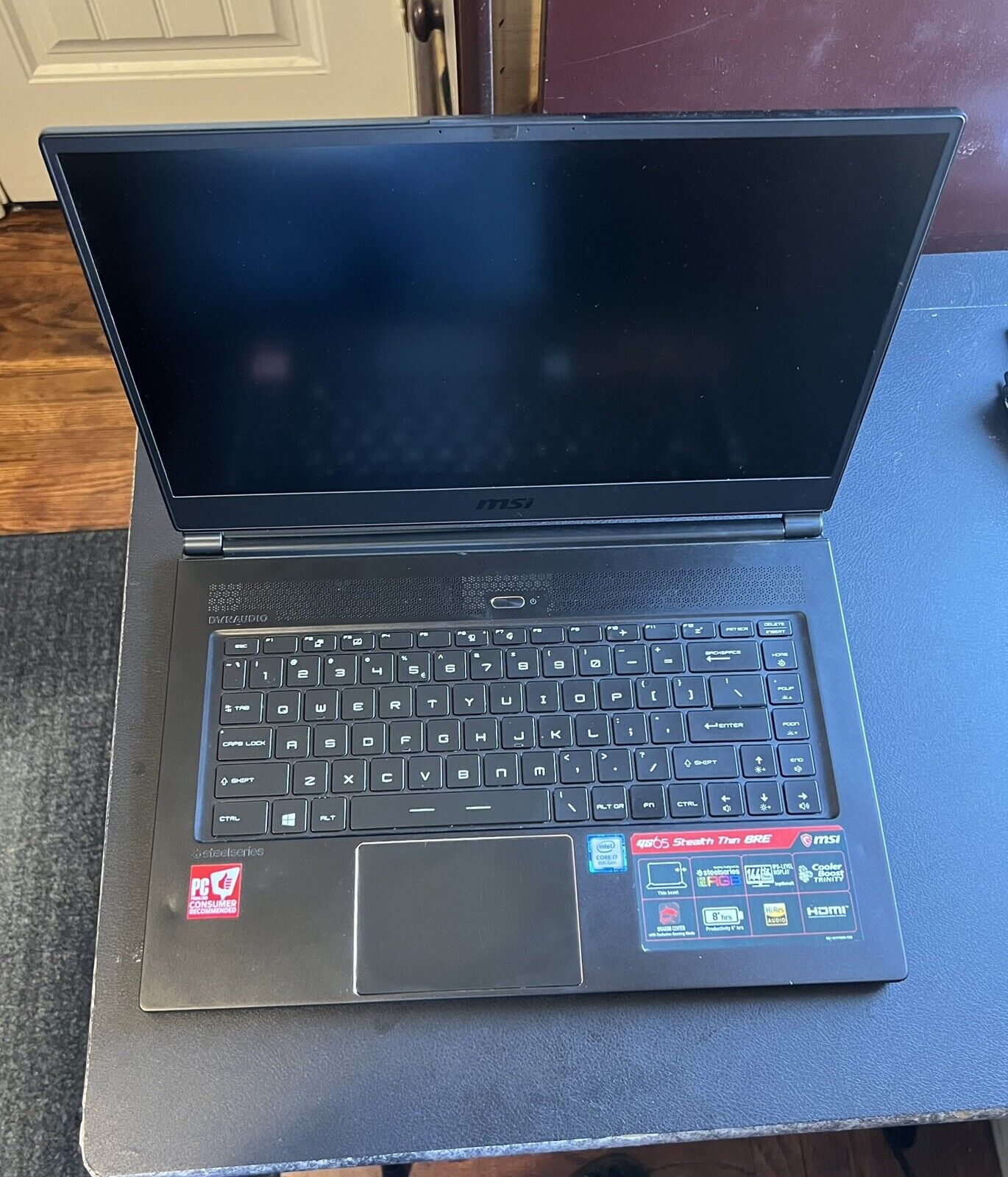 MSI GS65 Stealth Thin 8RE 256GB + 1Tb of Added Storage. Comes With Charger