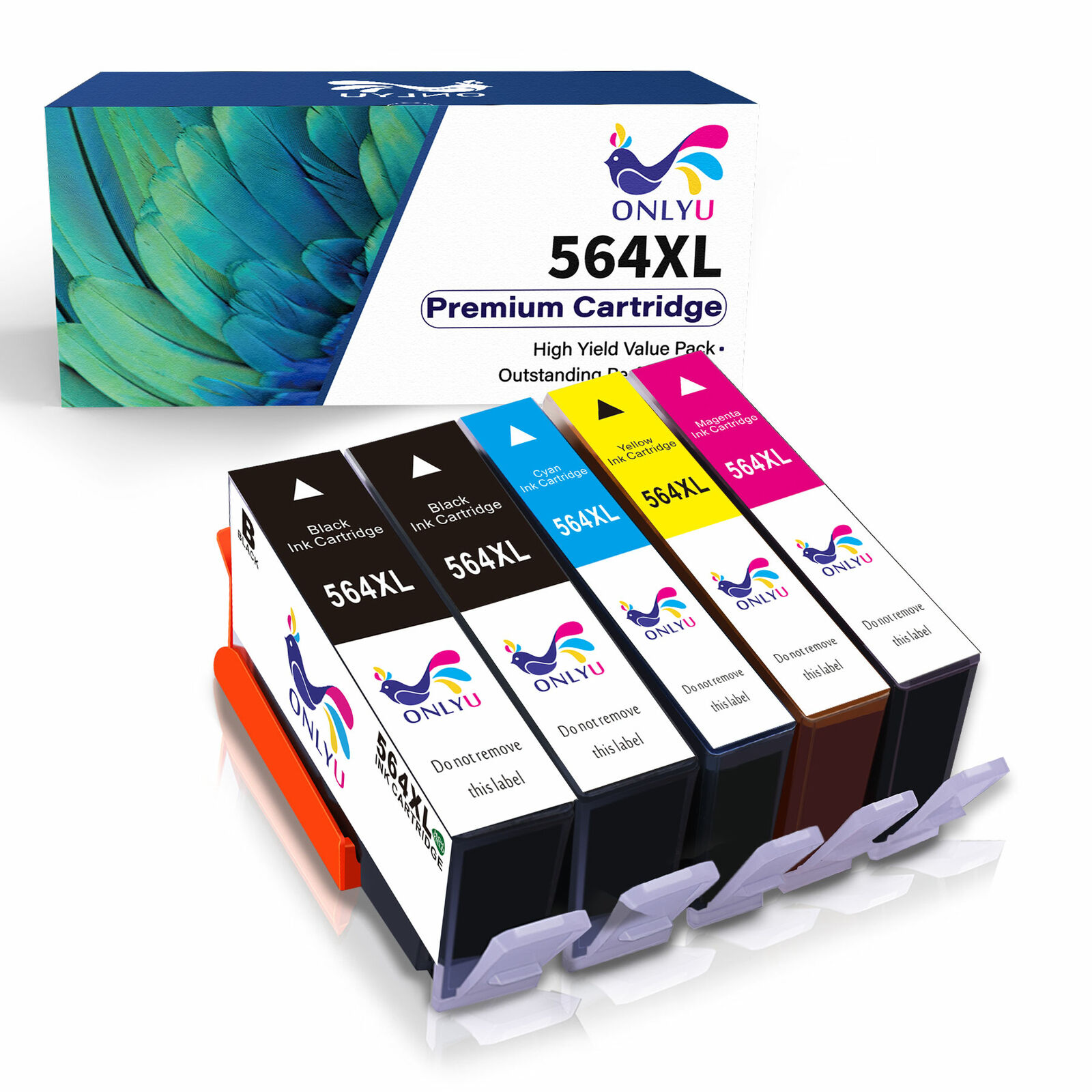 5pk Ink Cartridge Combo Set Chip For HP 564XL 564 PhotoSmart 5510 5520 6520 6510
