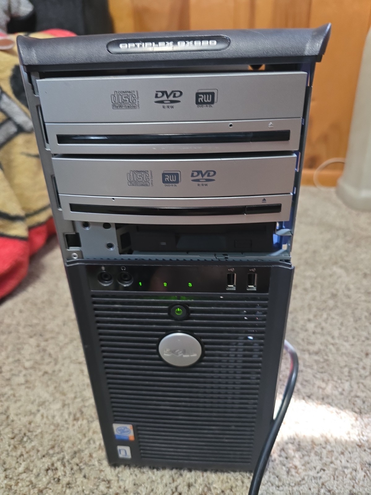 Dell Optiplex GX620 Computer Pentium 4 3.40Ghz w/ 4Gb Ram, 2x Dvd-rom, As-Is