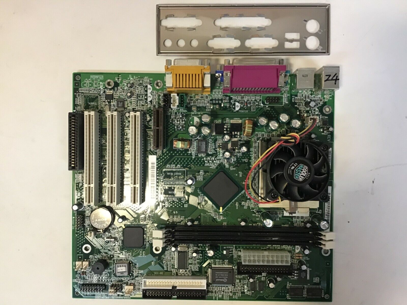IBM NetVista 2276 52U Motherboard W/Pentium III 800MHz +Heatsink +Fan+I/O Plate 