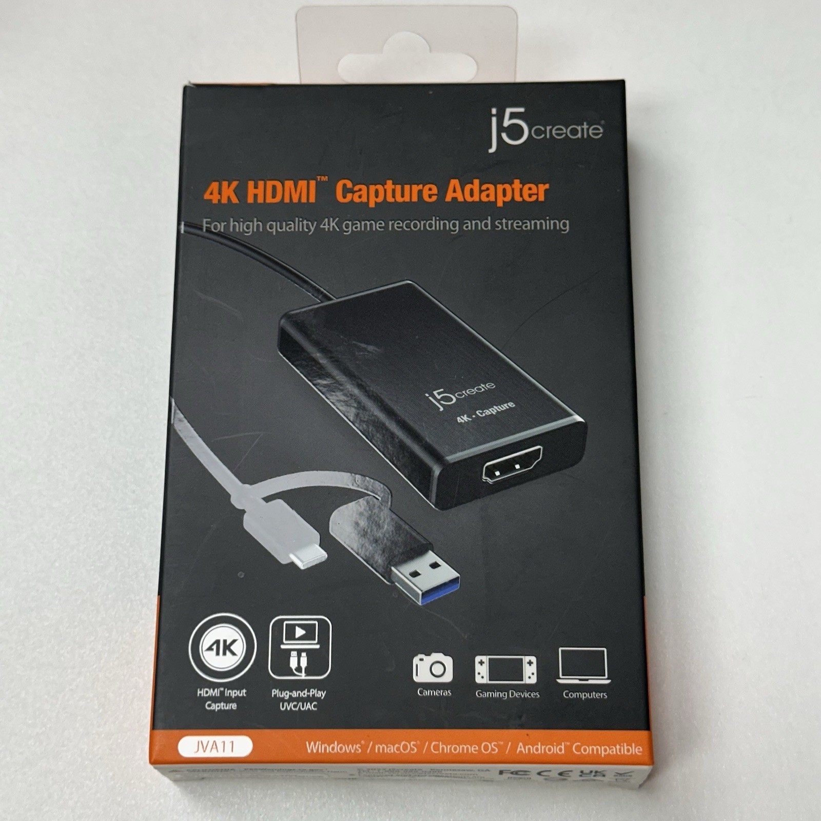J5Create (JVA11) 4K HDMI Capture Adapter - New