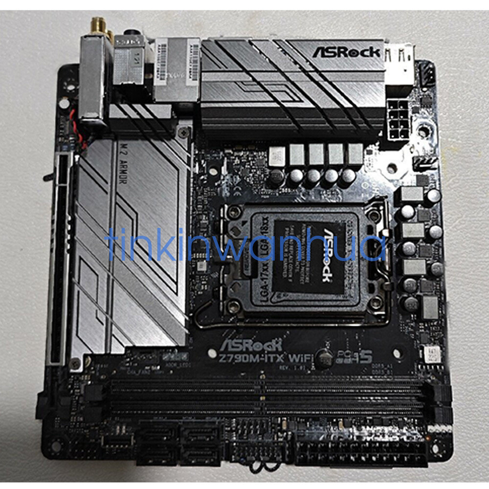 For ASRock Z790M-ITX WiFi Motherboard DDR5 LGA1700 PCIe 5.0 1×M.2 4×SATAIII