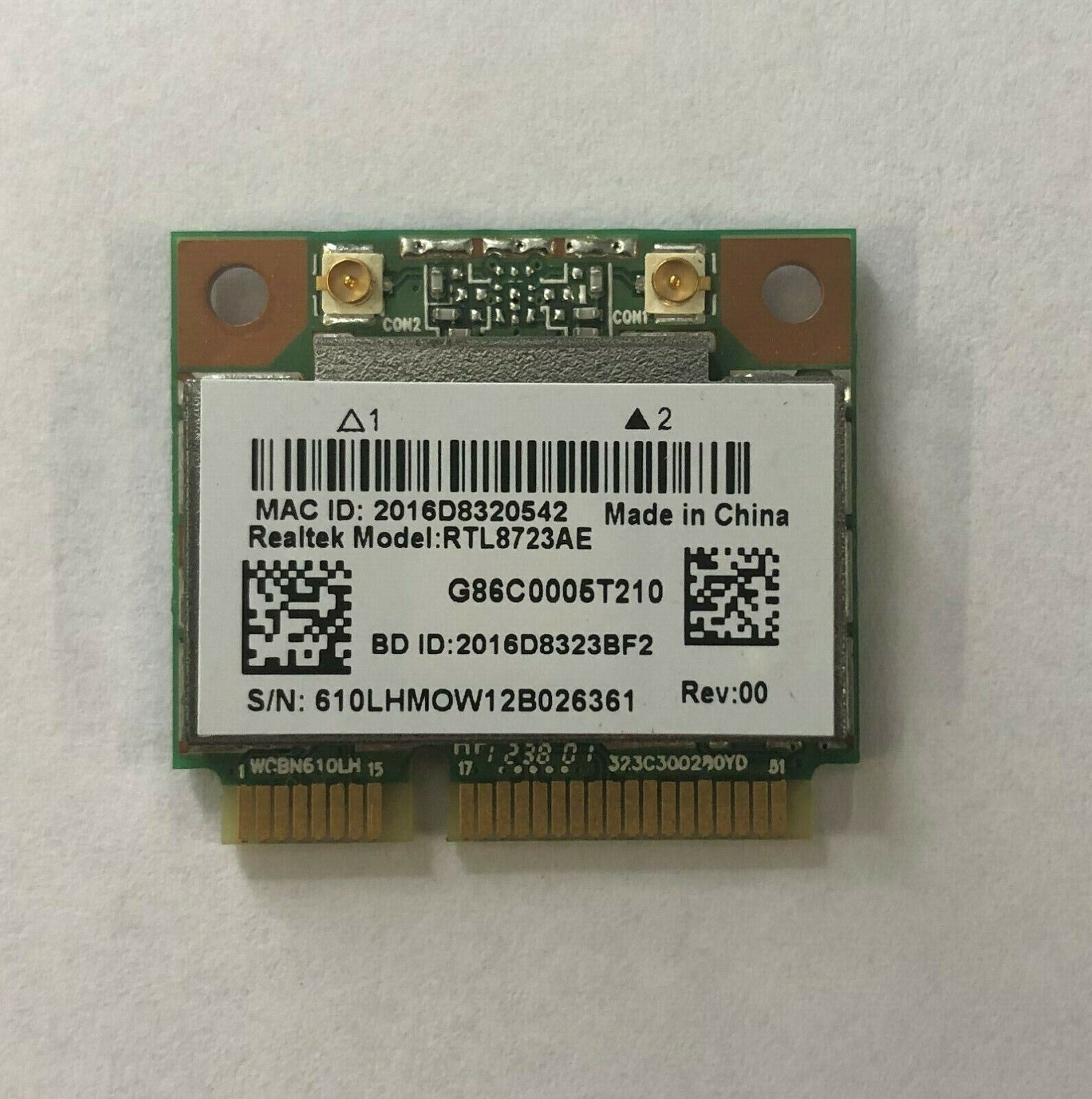 Genuine Realtek RTL8723AE WIFI 2.4GHz PCI-e Wireless Card 802.11 b/g/n + BT 4.0