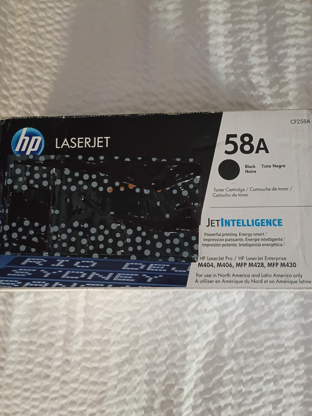 HP 58A LaserJet Black Ink Toner Cartridge CF258A Genuine Sealed M404 M406 New