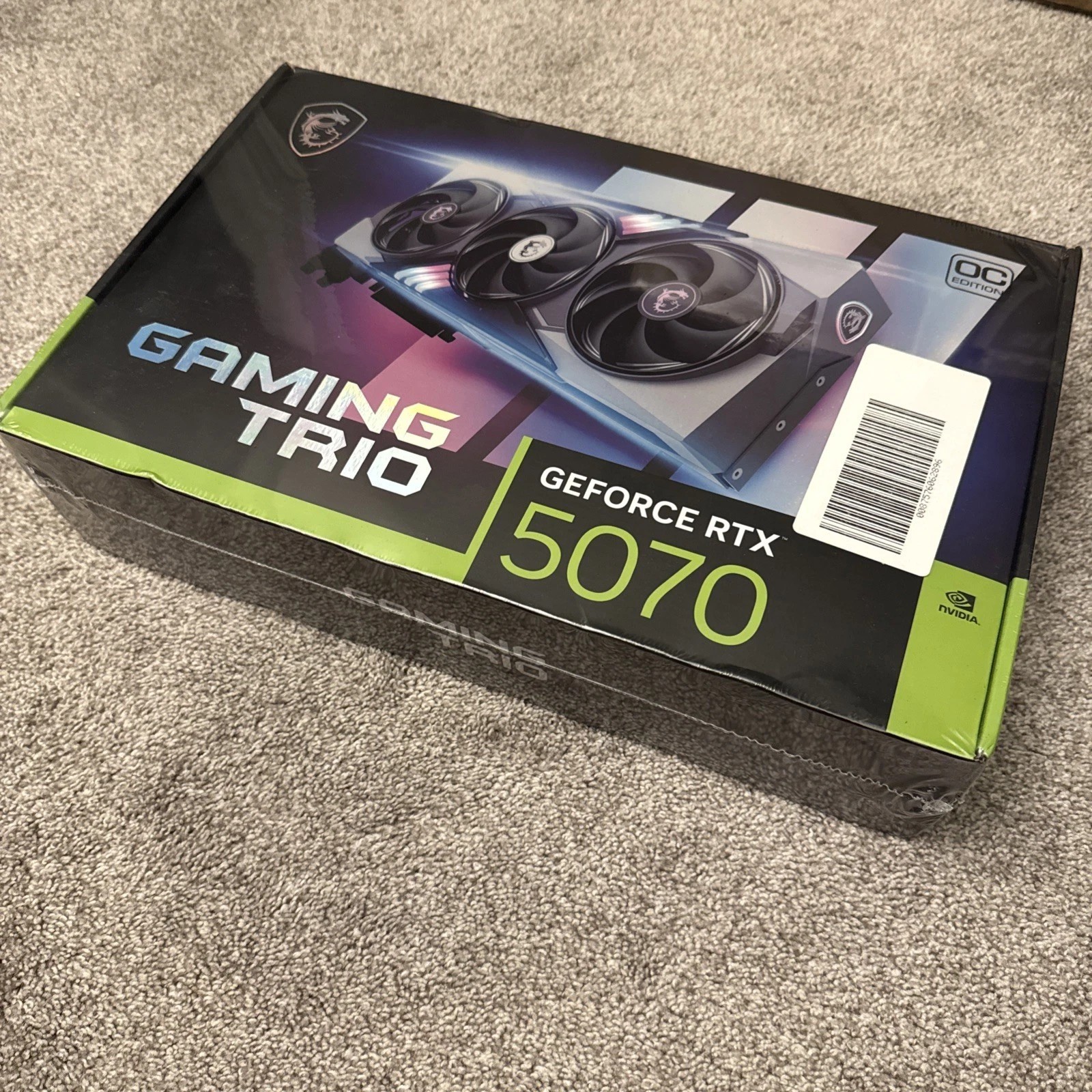 MSI - NVIDIA GeForce RTX 5070 12G GAMING TRIO OC 12GB GDDR7 PCI Express Gen 5