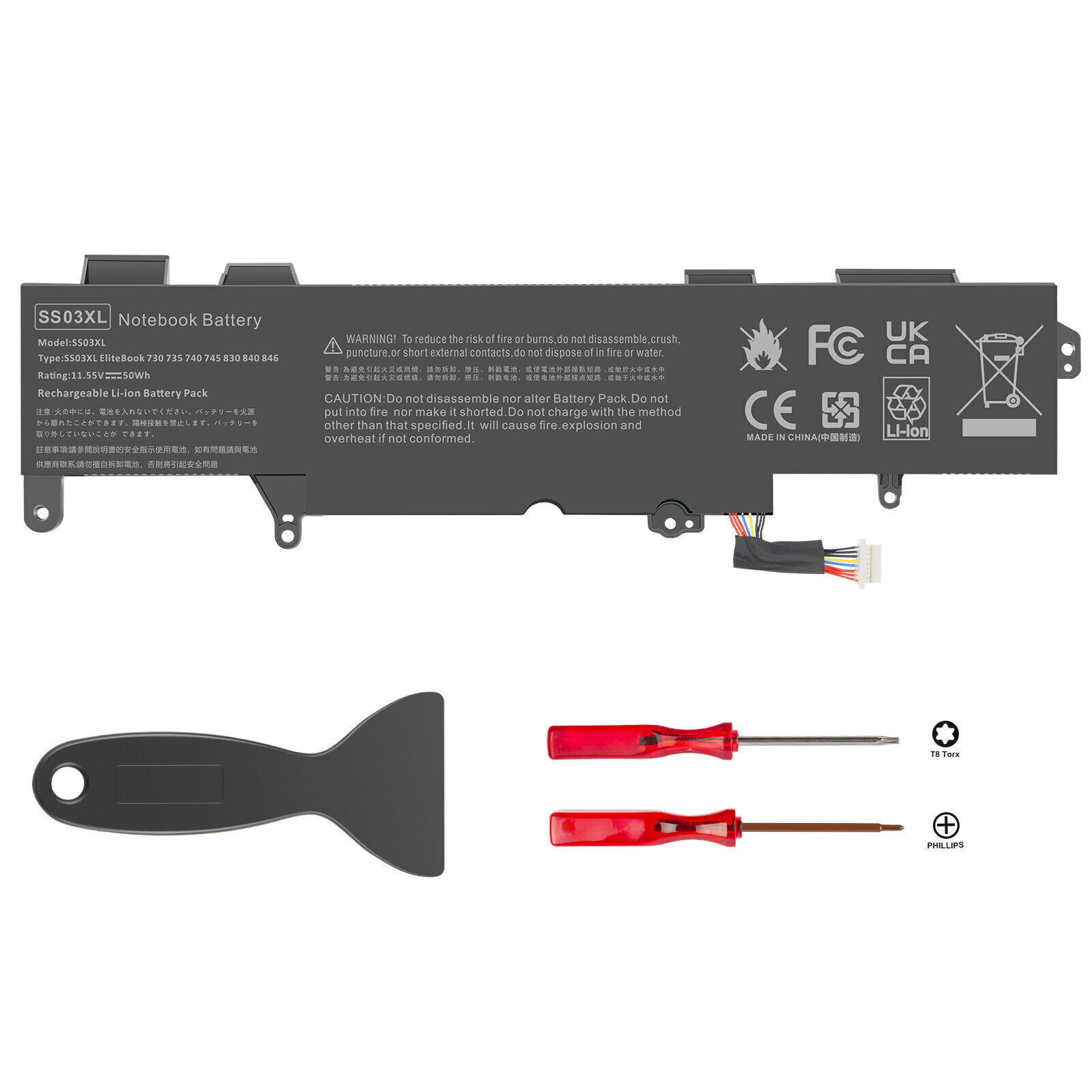 ✅SS03XL Battery/Charger For HP EliteBook 735 745 830 836 840 846 G5 933321-855