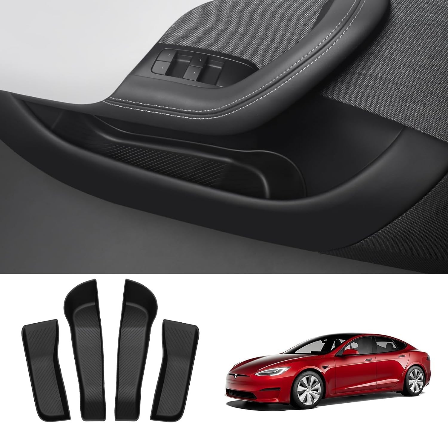 2026 Tesla Model Y Juniper Door Side Storage Box, (Emergency Button Safety) D...