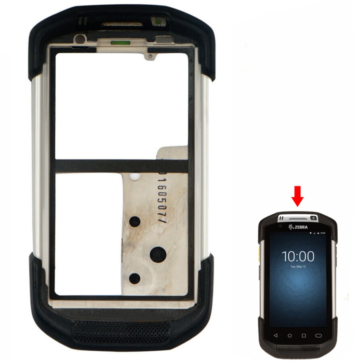 Front Cover Housing Replacement for ZEBRA Symbol TC70 TC75 TC70X 75X TC70HTC70J