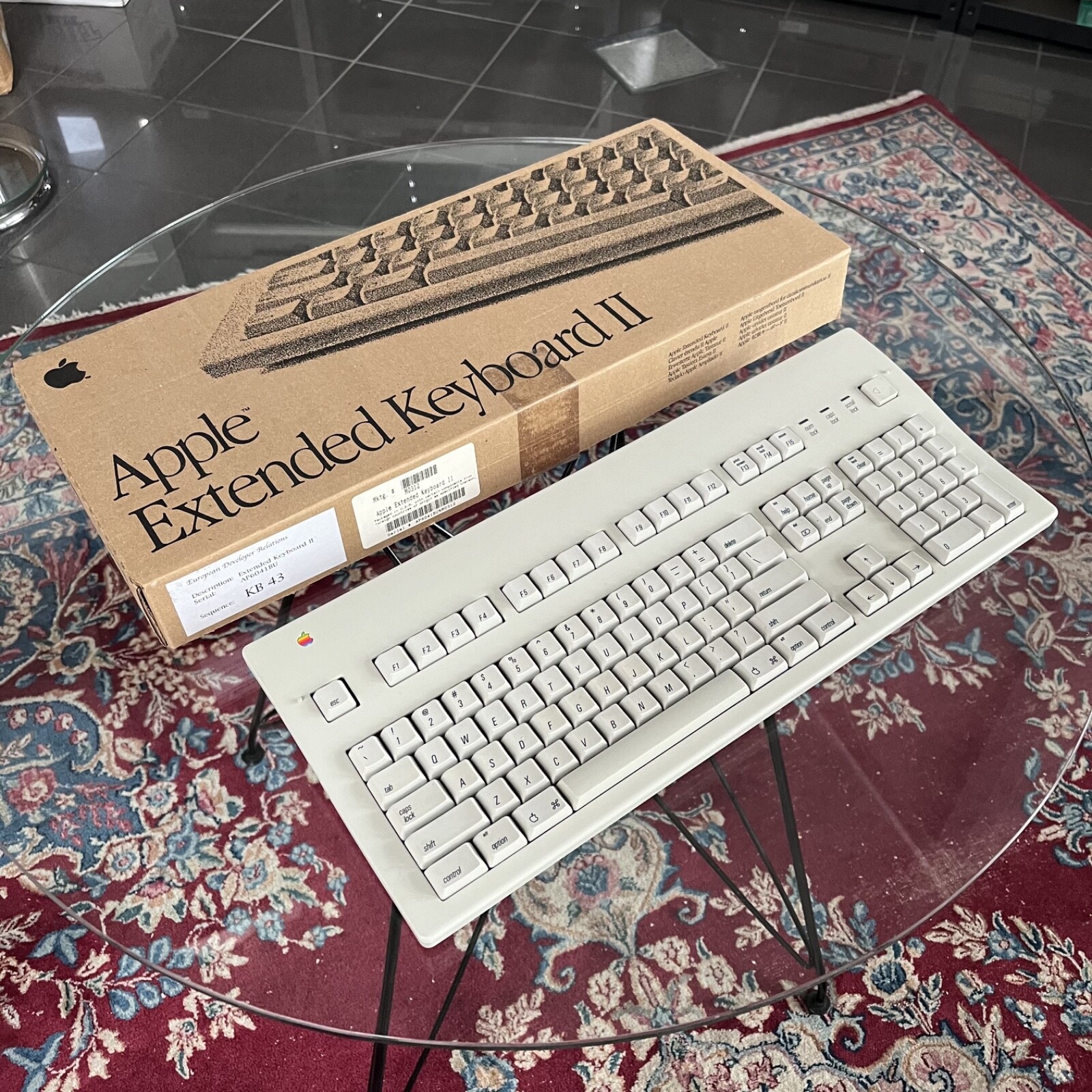 Apple Extended II Keyboard Prototype/Development Unit