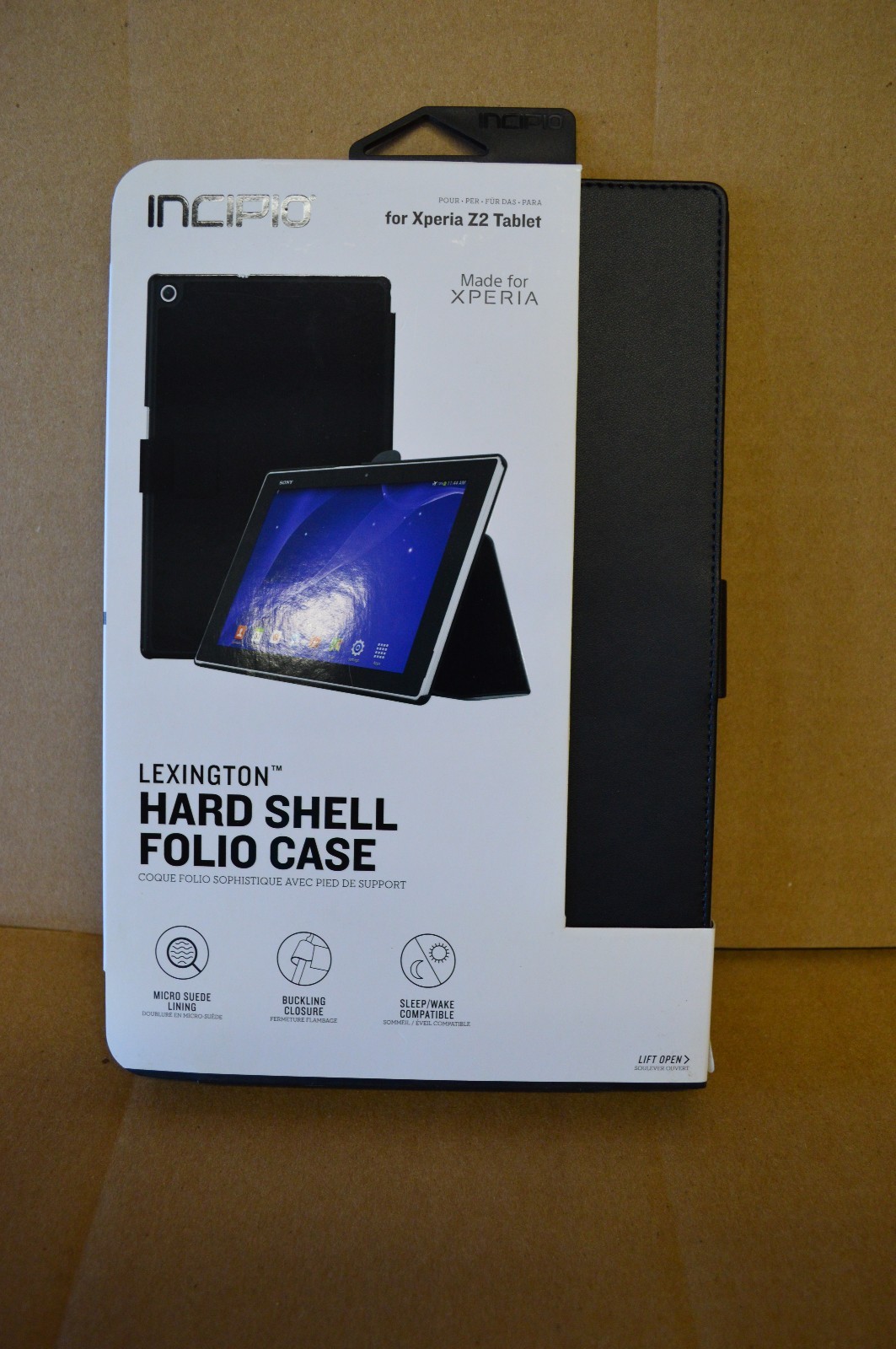 Incipio Lexington Hard Shell Folio Case Sony Xperia Z2 Tablet 2 Colors Available