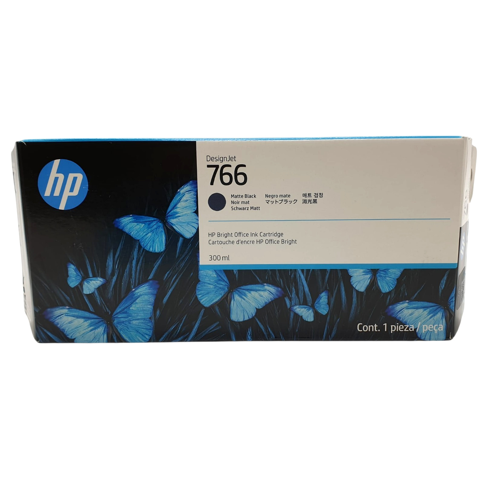 HP 766 Matte Black Ink Cartridge 300ml Original Genuine DesignJet P2V92A Oct2028