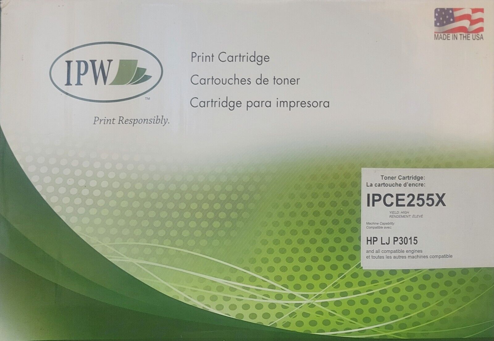 IPW IPCE255X(HP LJ P3015) Print Cartridge