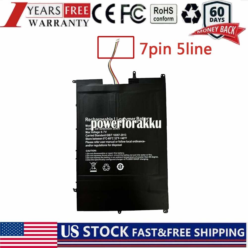 7.6V 5000mAh/38Wh NV-3178185-2S battery For Sgin X15 Tablet PC M15 X15 15.6" US