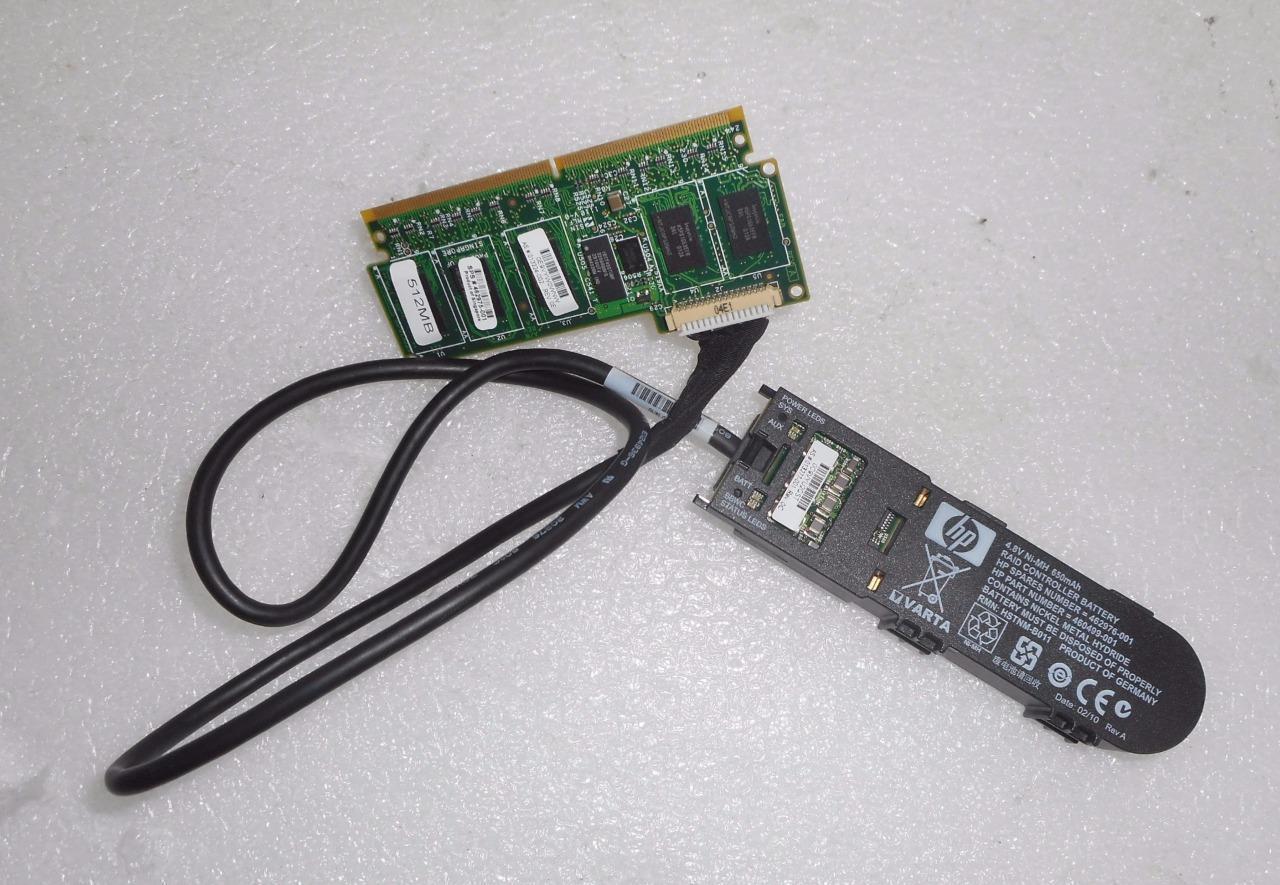 HP 462975-001 512MB Cache Memory w/ 4.8V 650mAh 460499-001 Battery