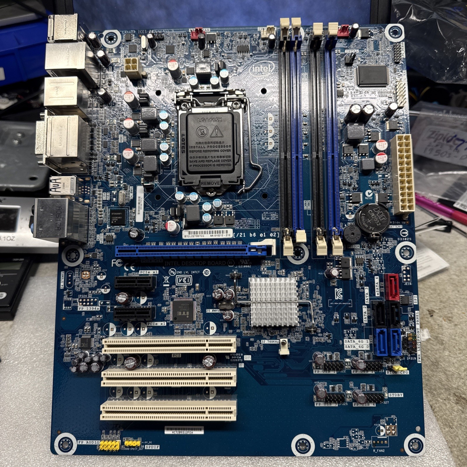 INTEL DH67CL, AA G10212-210, LGA1155, Motherboard +CORE i5-2320 3GHz +2Gb +I/O