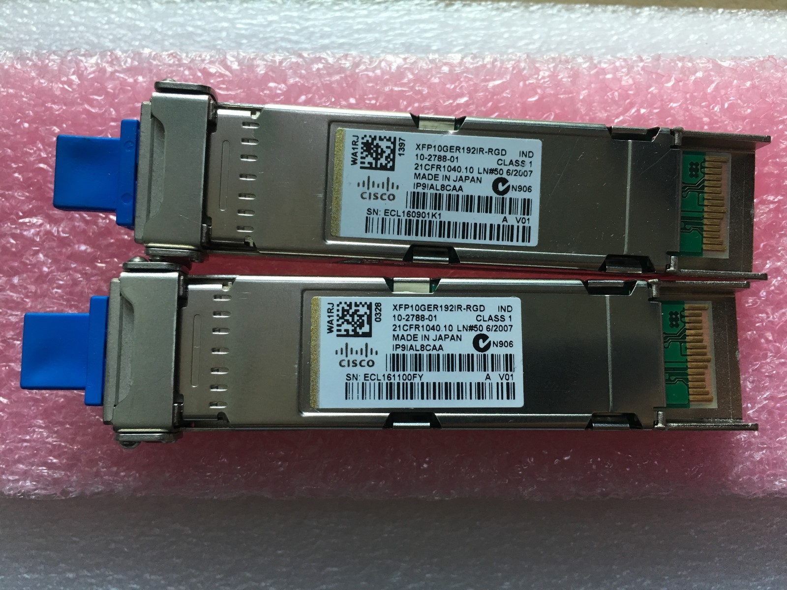 CISCO ORIGINAL XFP10GER192IR-RGD  10-2788-01 XFP 10G 40KM10 Rugged