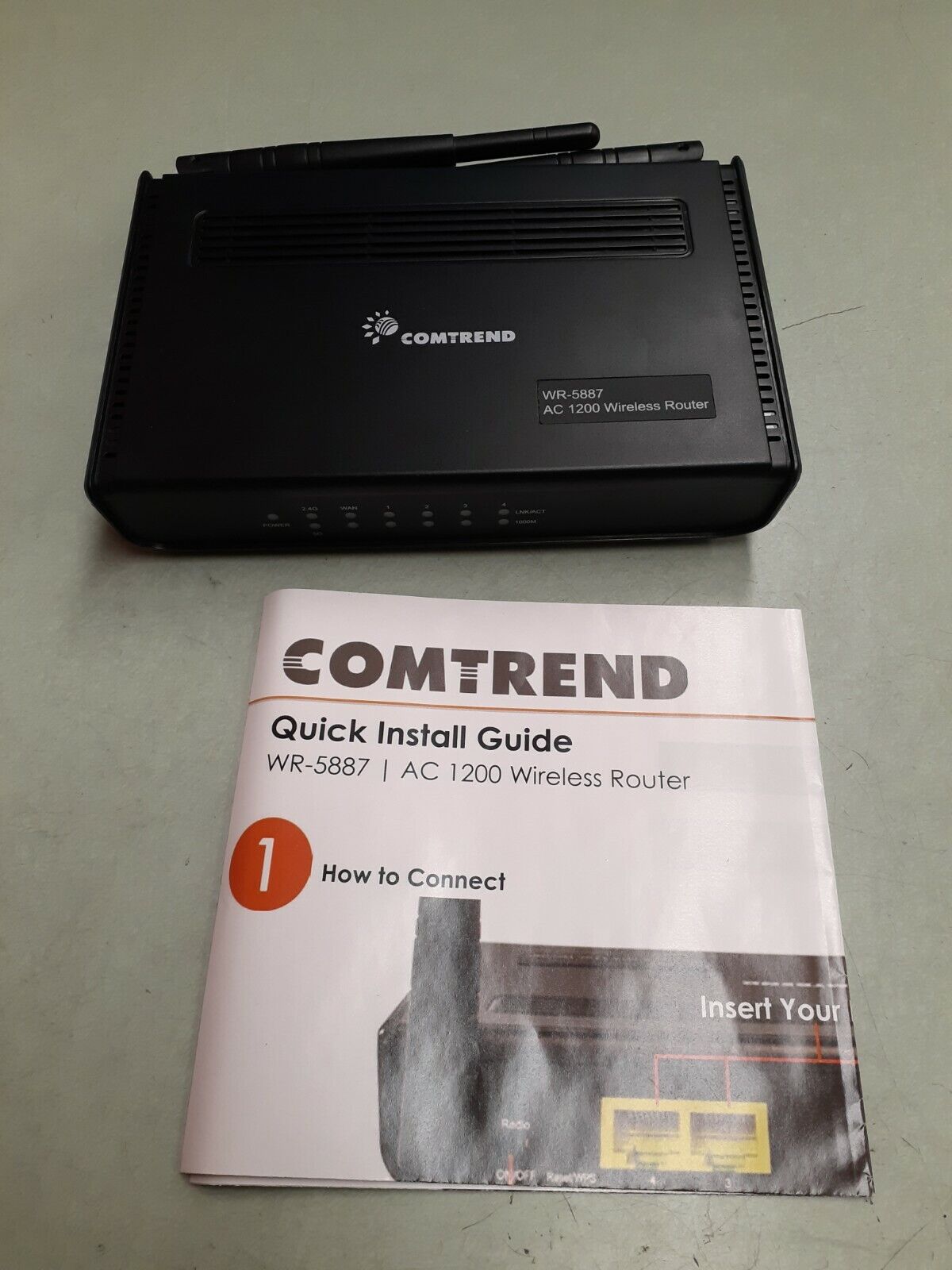Comtrend WR-5887 AC1200 Wireless Router + Installation Guide