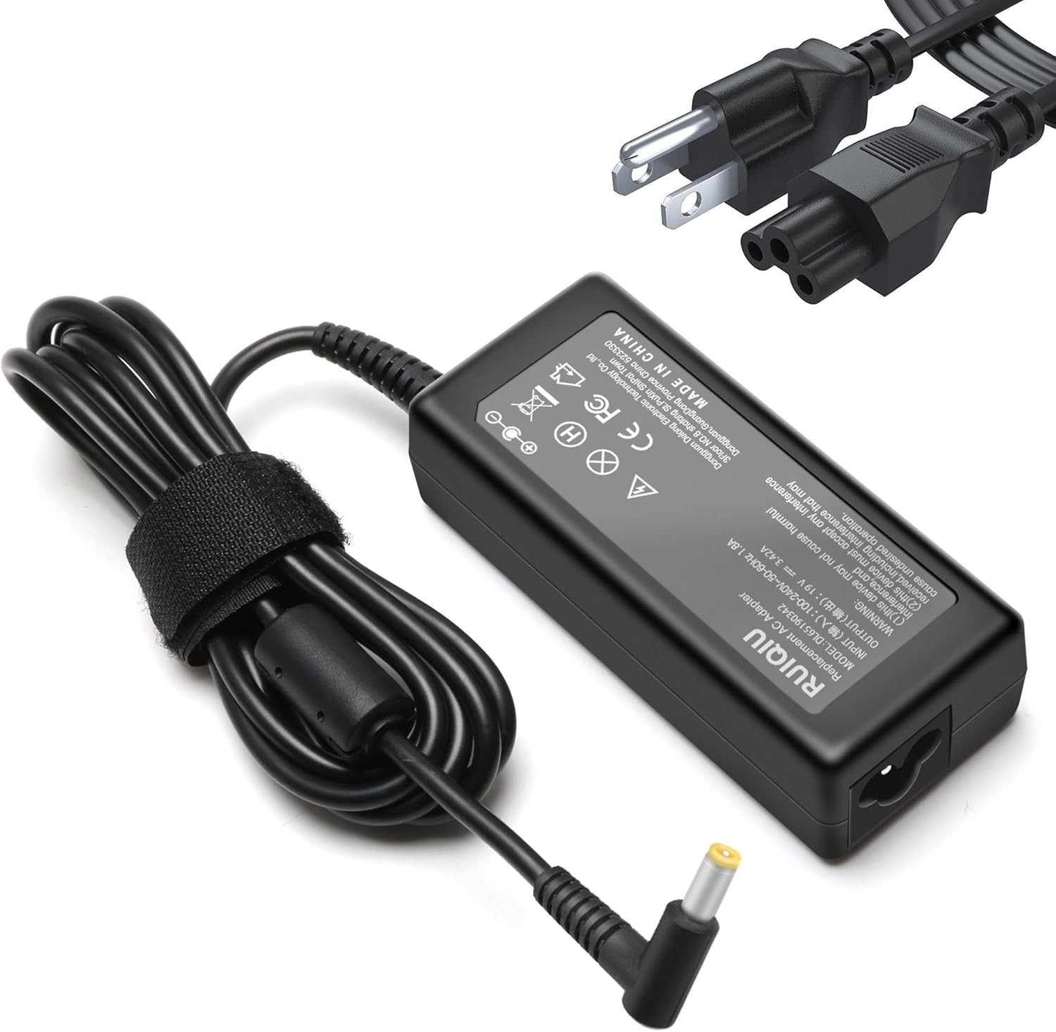 Replacement VH240A AC Power Adapter Supply Cord for HP Monitor Various Models
