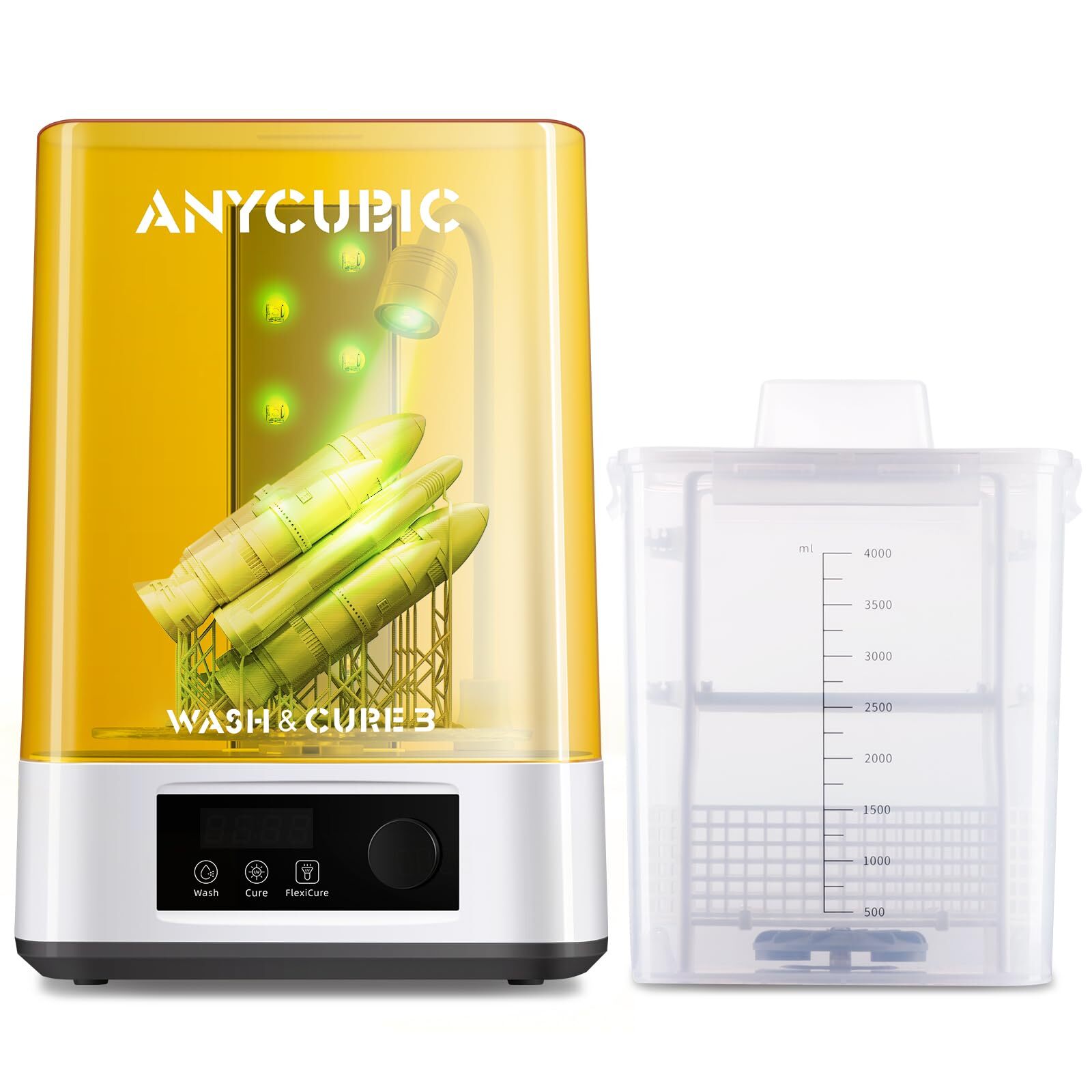 ANYCUBIC Wash & Cure 3 / Plus/ 3 Max Machine & Washing Container Accessories lot