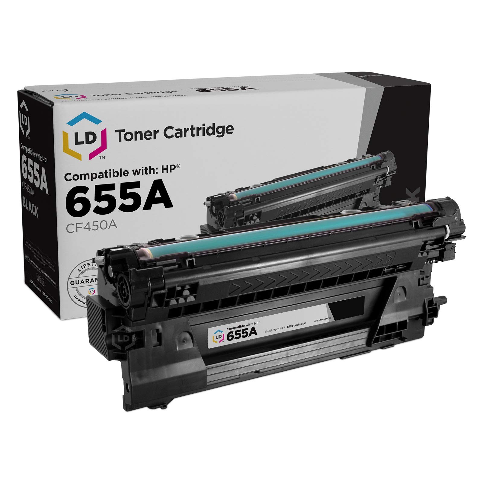 LD Compatible 655A CF450A Black Laser Toner Cartridge for HP M652 M653dh M681