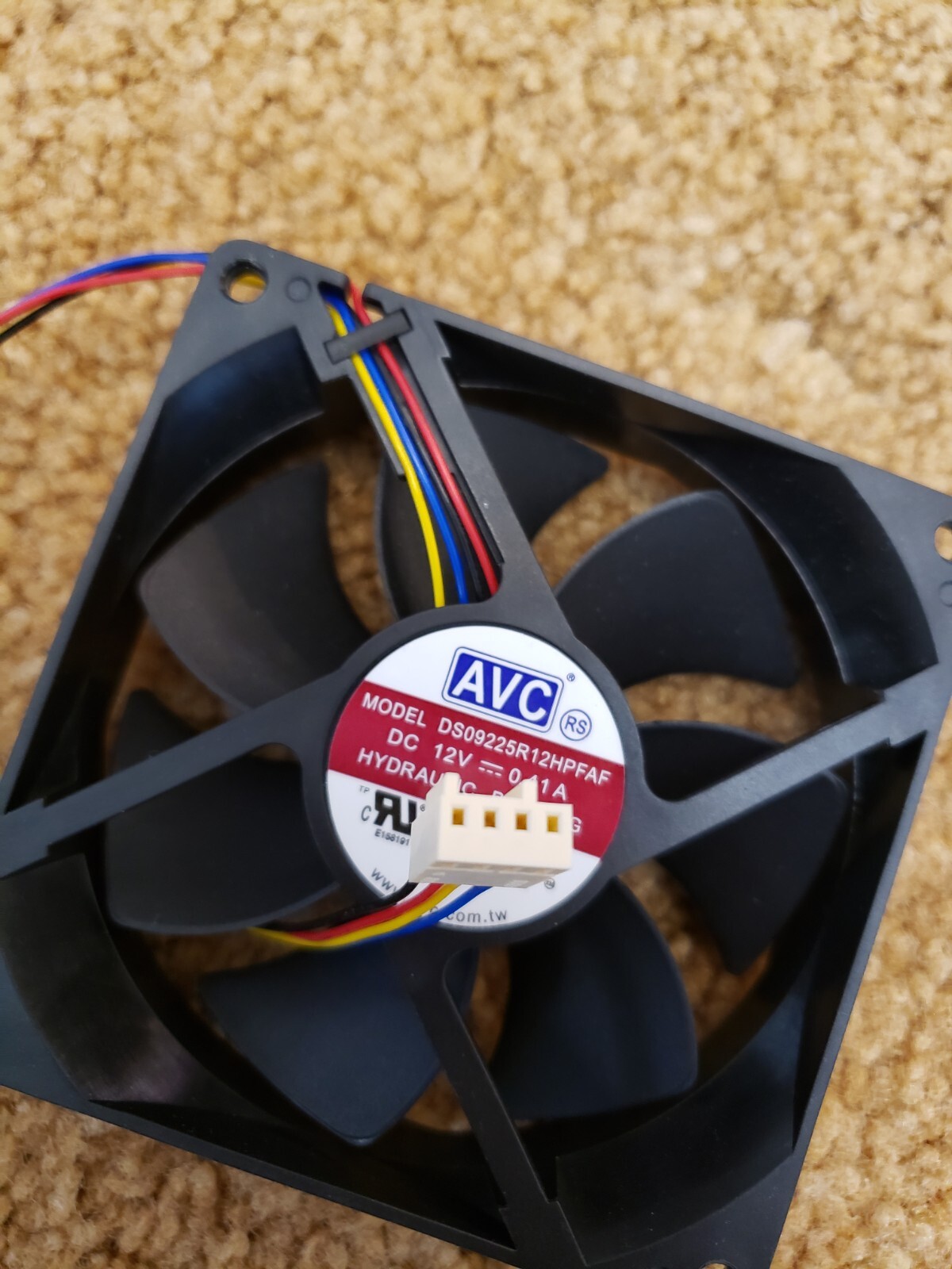 AVC 92MM Case Fan with 3 Pin Plug Hydraulic Bearing Brand New
