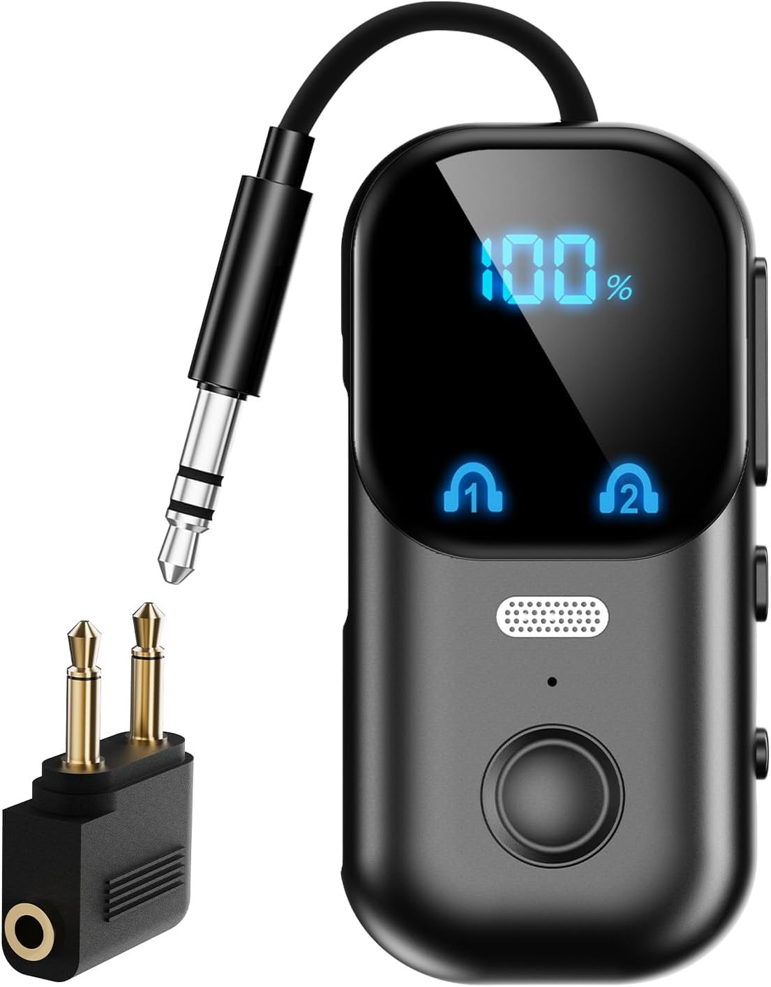 2-In-1 Bluetooth Transmitter Receiver with 3.5Mm AUX for Tv/Car/Airplane | Bluet