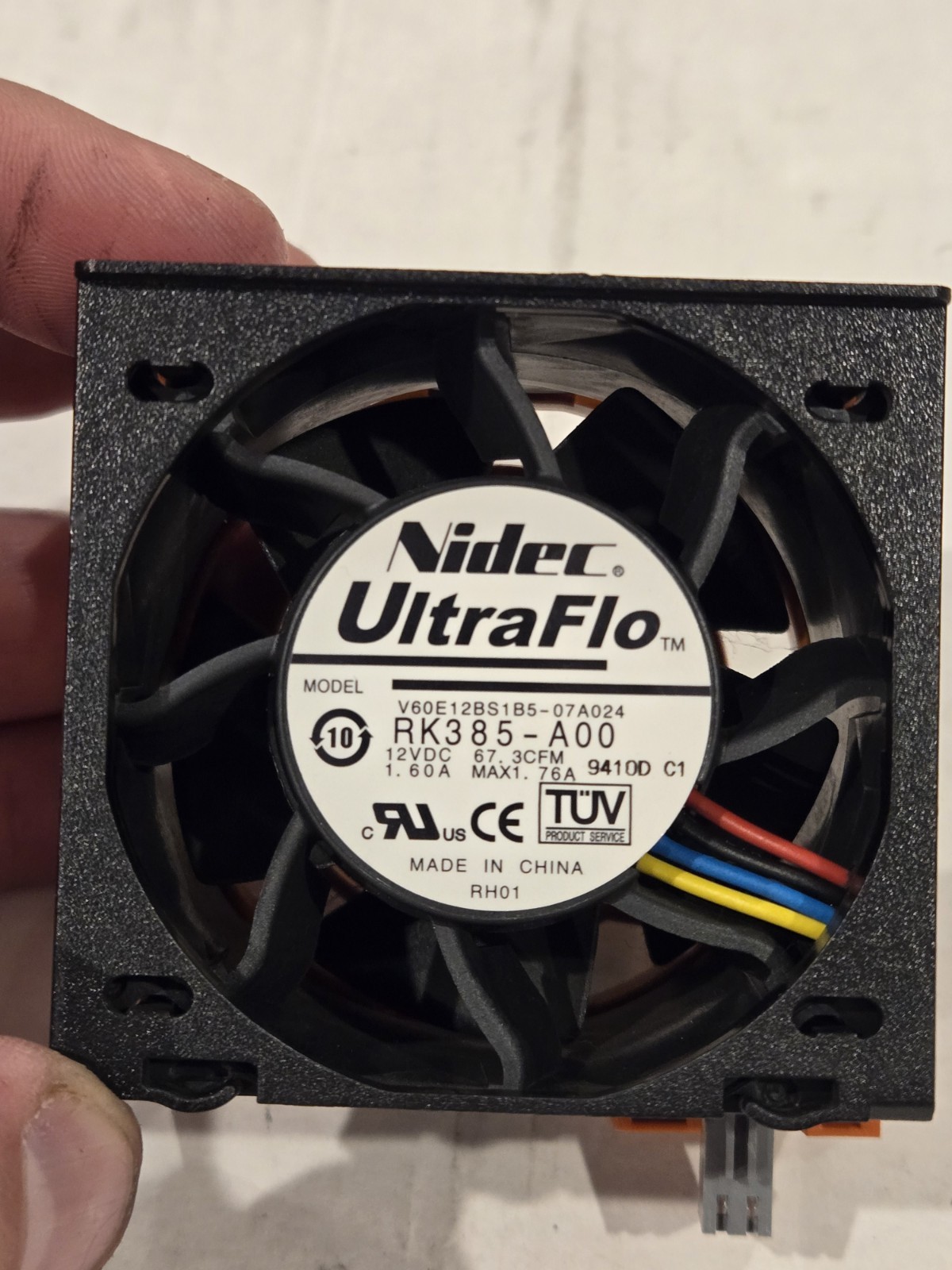 Nidec UltraFlo Poweredge R710 System Fan RK385 V60E12BS1B5-07A024