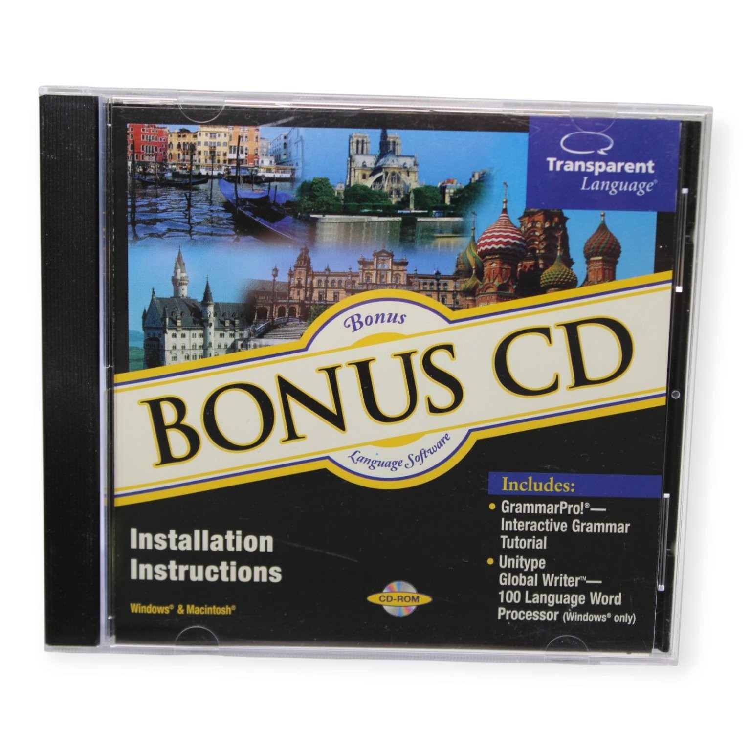 Transparent Language Bonus CD GrammarPro Unitype Global Writer Win Mac