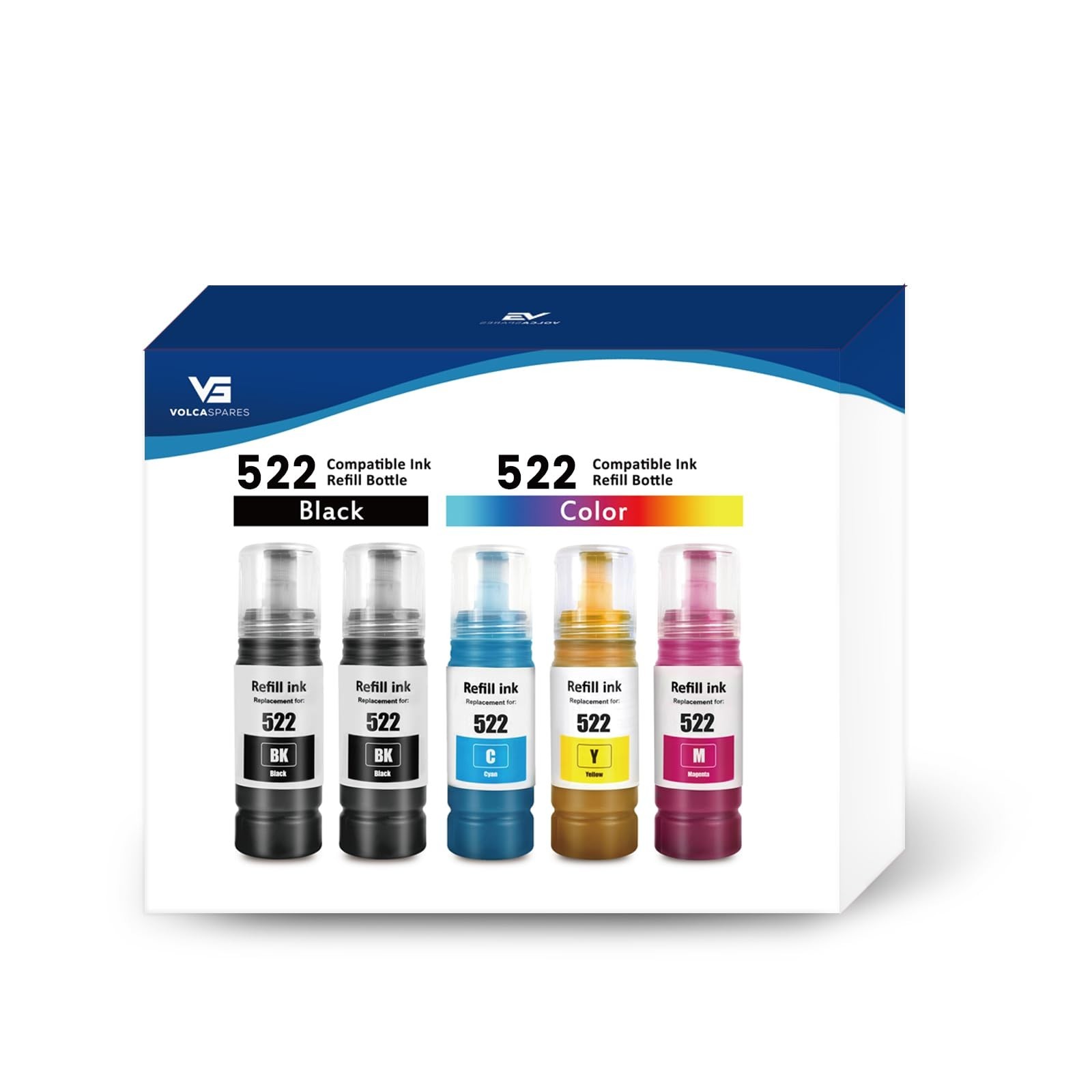 High-Capacity Ink Refill Bottles for Epson EcoTank ET-2800 ET-2720 ET-2803