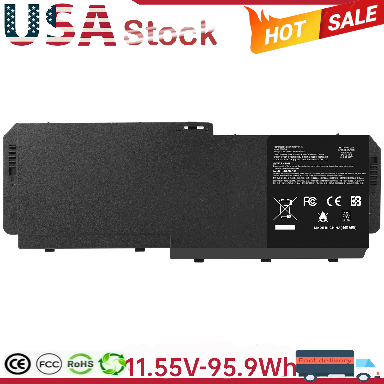 AM06XL Laptop Battery Replacement for HP ZBook 17 G5 G6 HSTNN-IB8W L07350-1C1
