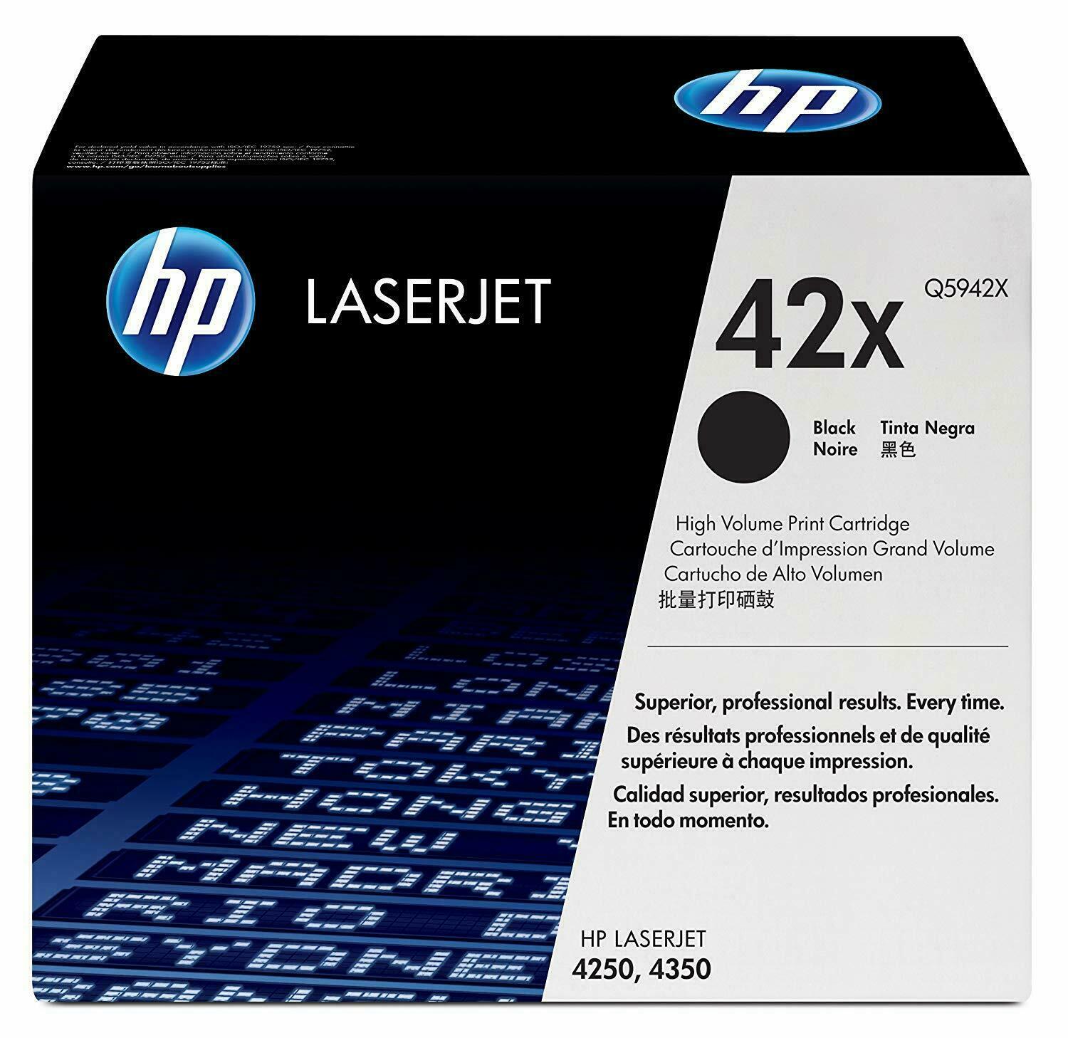 HP 42X (Q5942X) Black Toner Cartridge