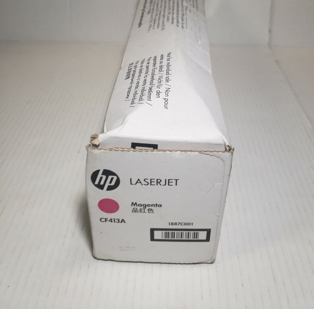 HP 413A MAGENTA LaserJet Ink Toner Cartridge Genuine NEW OPEN BOX