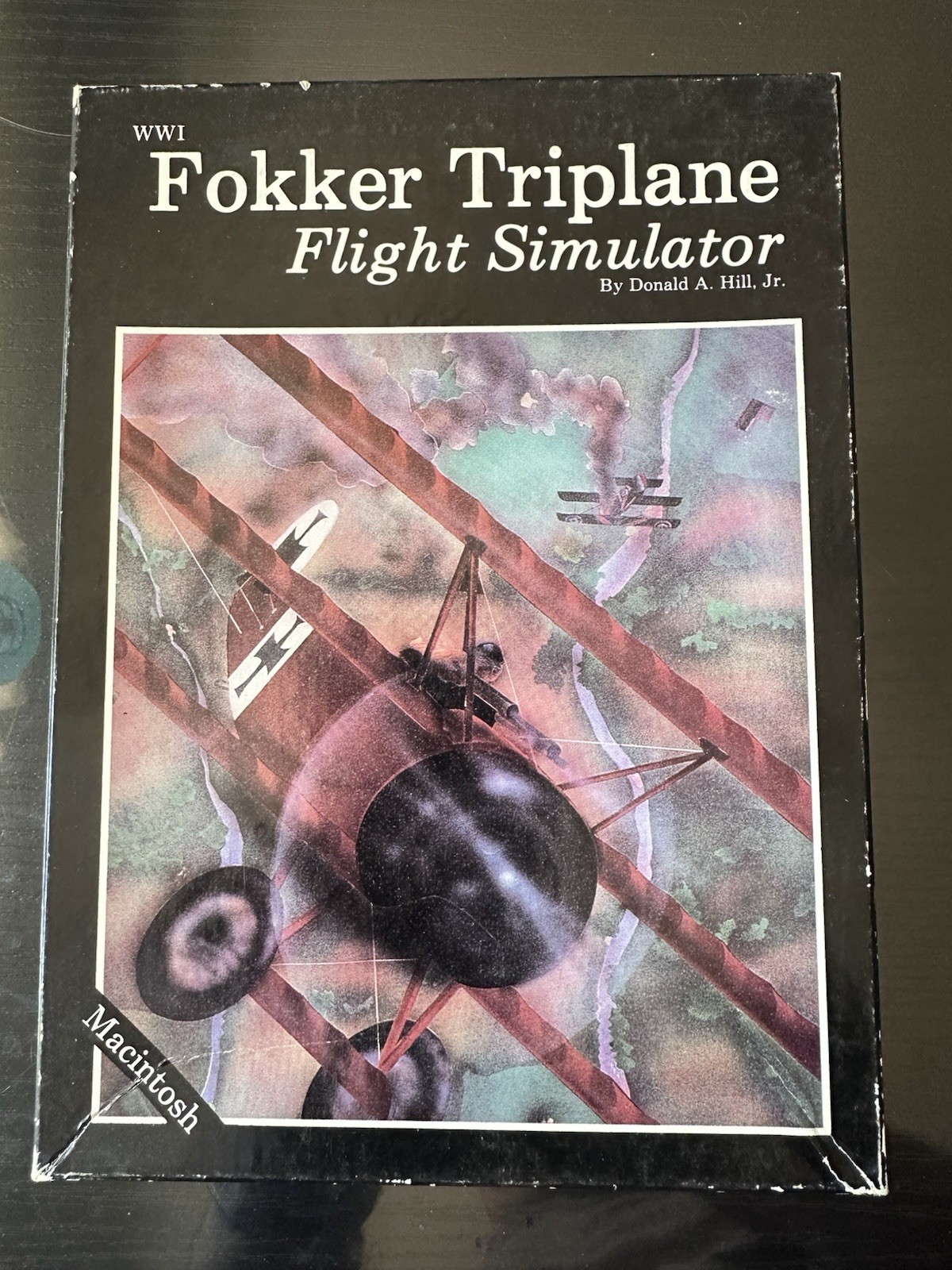 Fokker Triplane FLIGHT SIMULATOR 1985 MAC TESTED 128k 512k Bullseye
