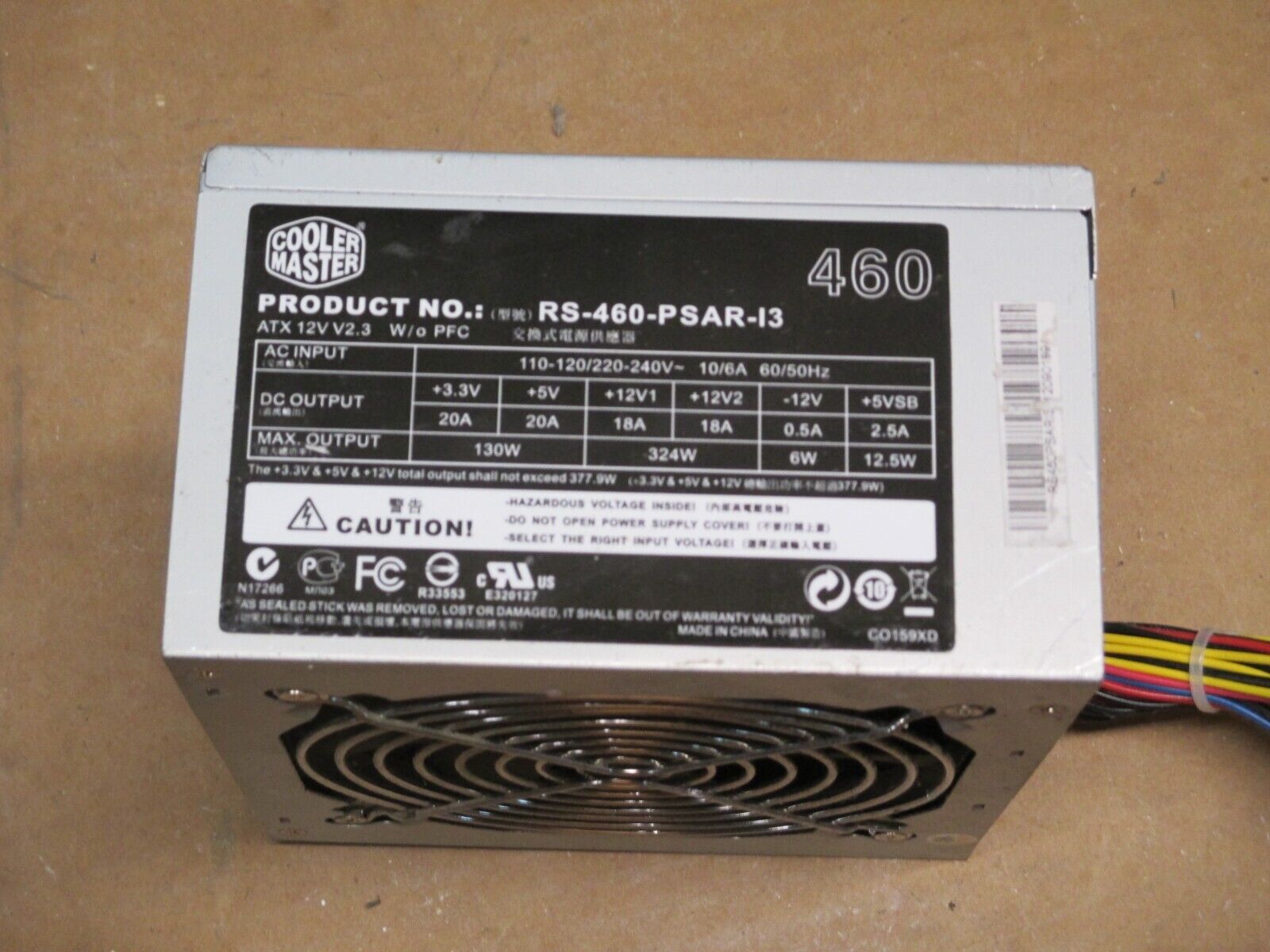 COOLER MASTER RS-460-PSAR-13 ATX 12V 460W POWER SUPPLY