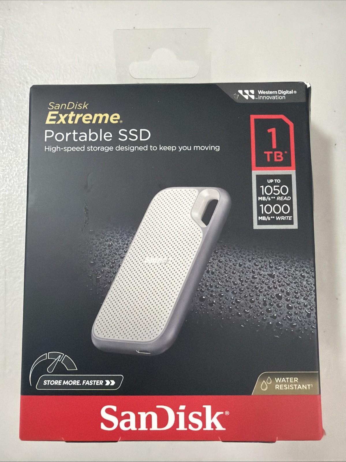 New SanDisk Portable Extreme SSD 1TB USB 3.2 Gen 2 SSD SDSSDE51-1T00-AW25