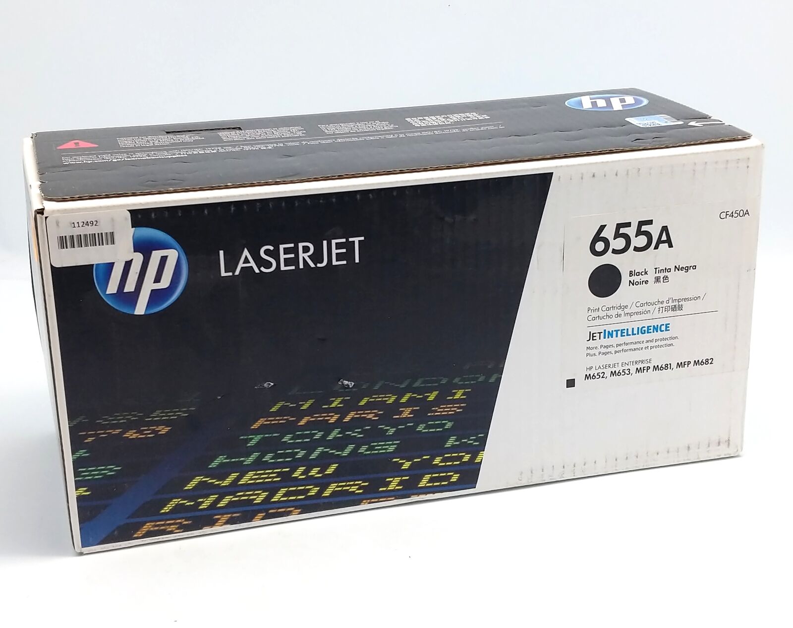 HP LaserJet 655A Genuine / Original Black Toner Cartridge CF450A