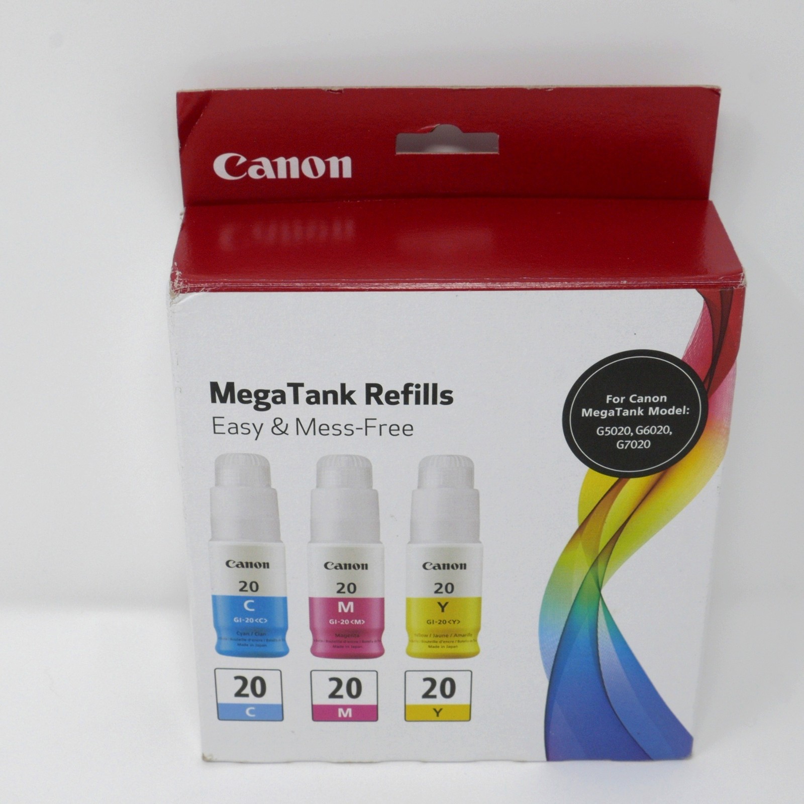 OEM Canon GI-20 CMY Ink Bottle Value Pack - Open Box