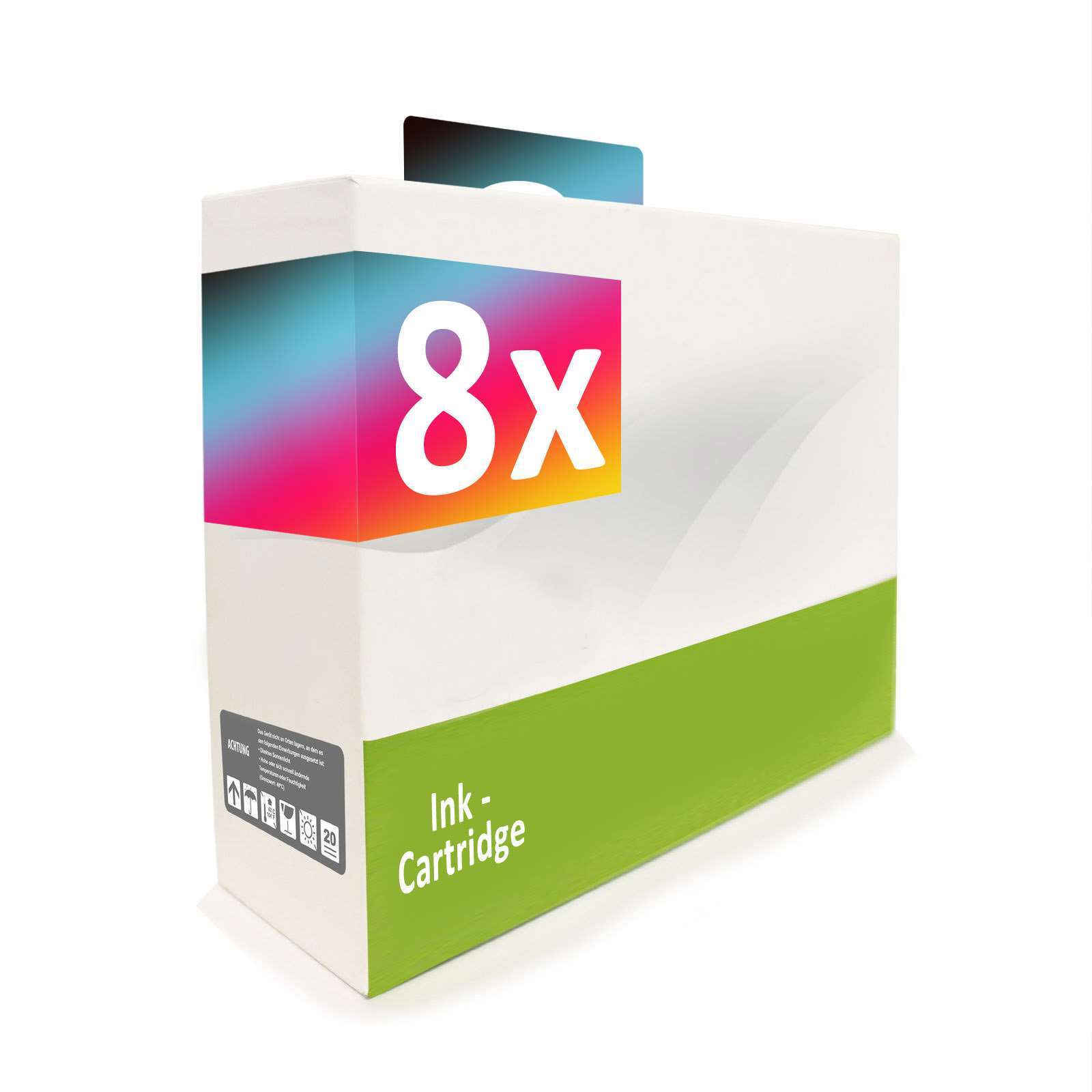 8x Cartridge Replaces Ricoh GC41C GC41K GC41M GC41Y GC-41C GC-41K GC-41M GC-41Y