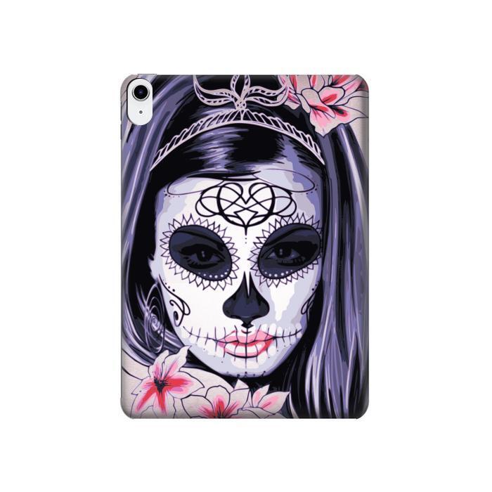 S3821 Sugar Skull Steam Punk Girl Gothic Back Case Cover For Apple iPad