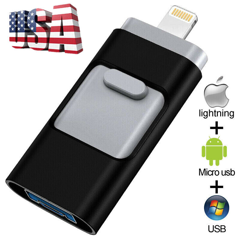 2Tb 1T 3 In 1 Usb 2.0 Flash Drive Memory Stick Otg Pendrive for Iphone Pc U Disk